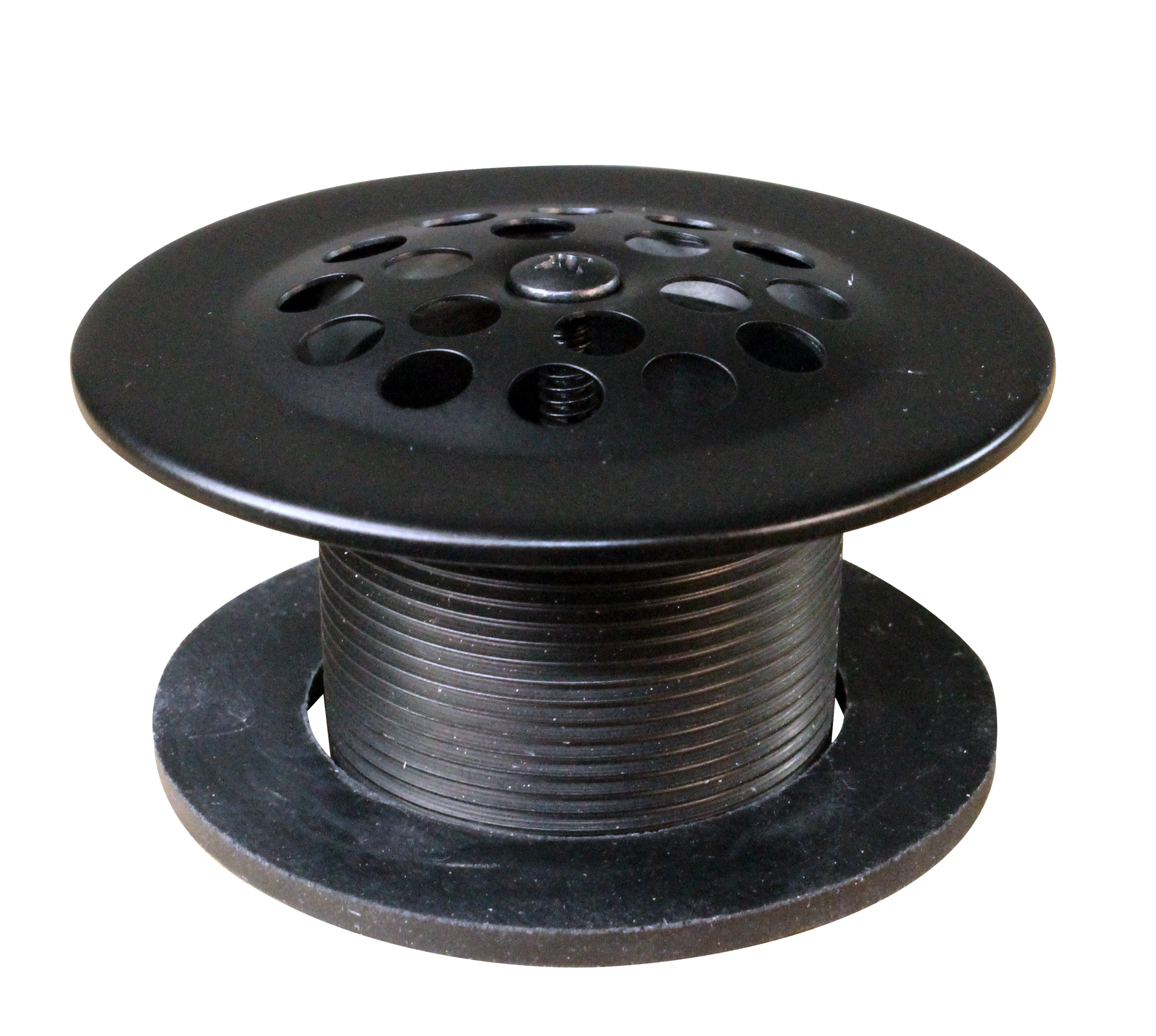 WESTBRASS D3311-F-12 1-3/8 In. Bath Drain with Grid and Screw In Oil Rubbed Bronze
