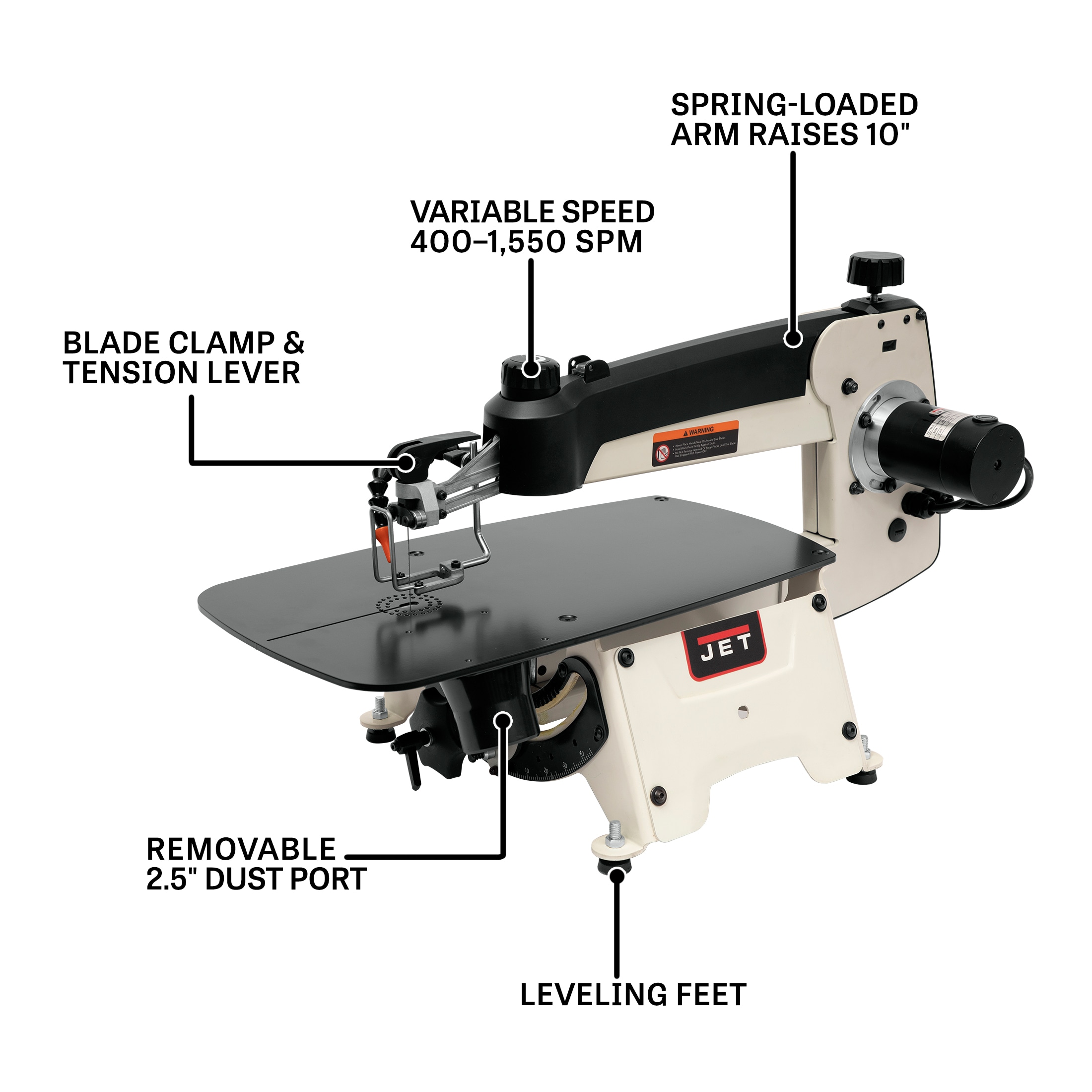 JET JT9-727300B Scroll-Saw - View #2