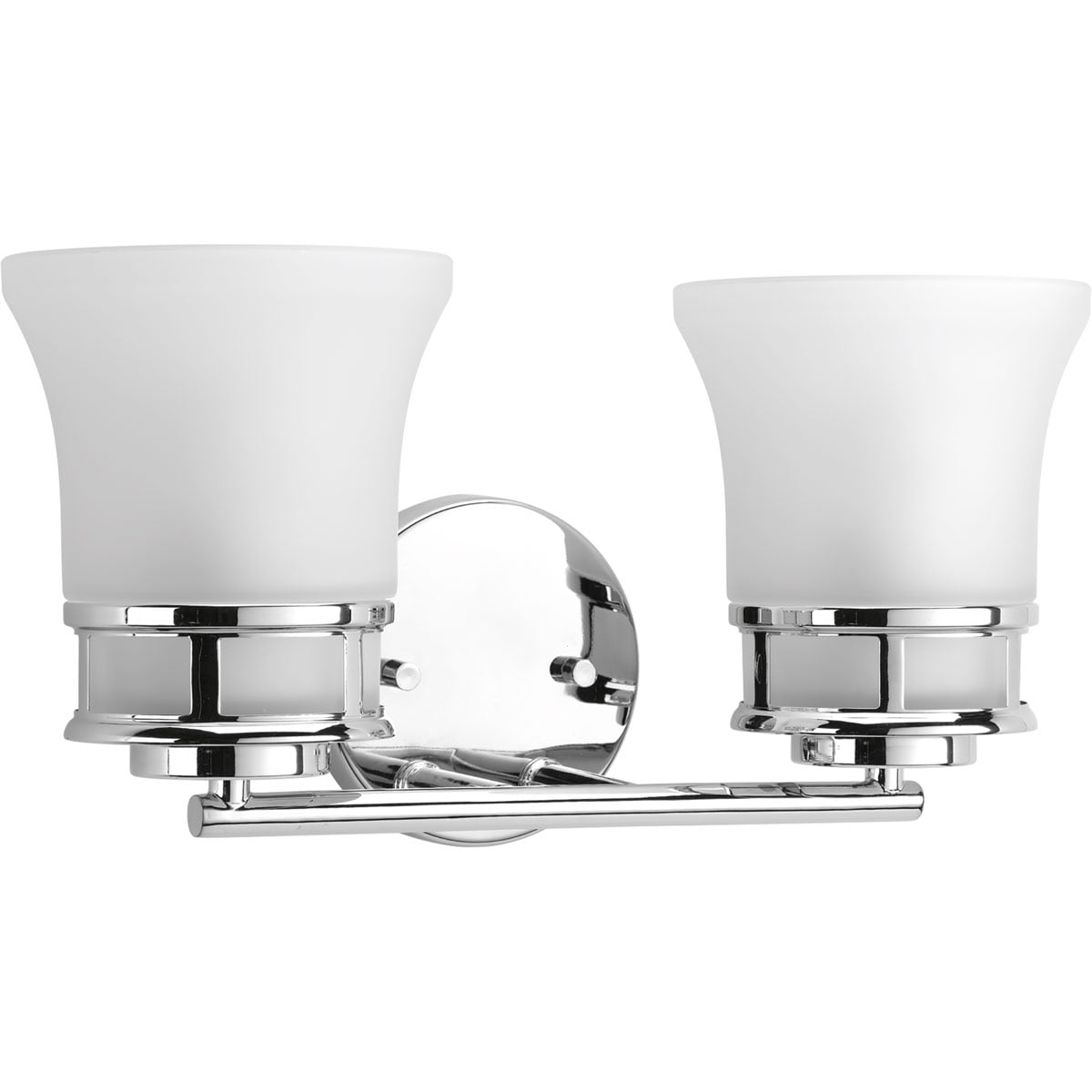 Progress Lighting P2147-15 Cascadia 16-in 2 -Light Polished Chrome Craftsman Vanity light