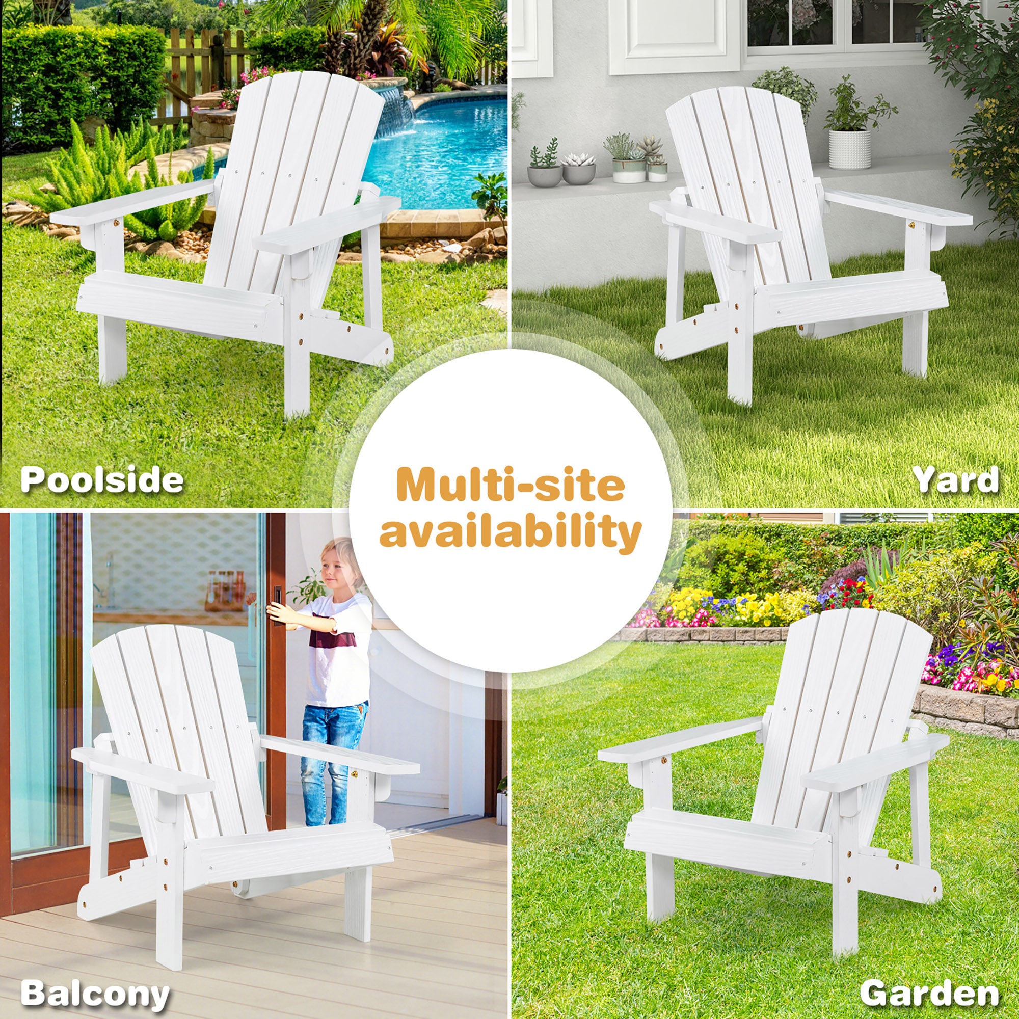 Costway NP11087WH Patio-Chairs - View #3