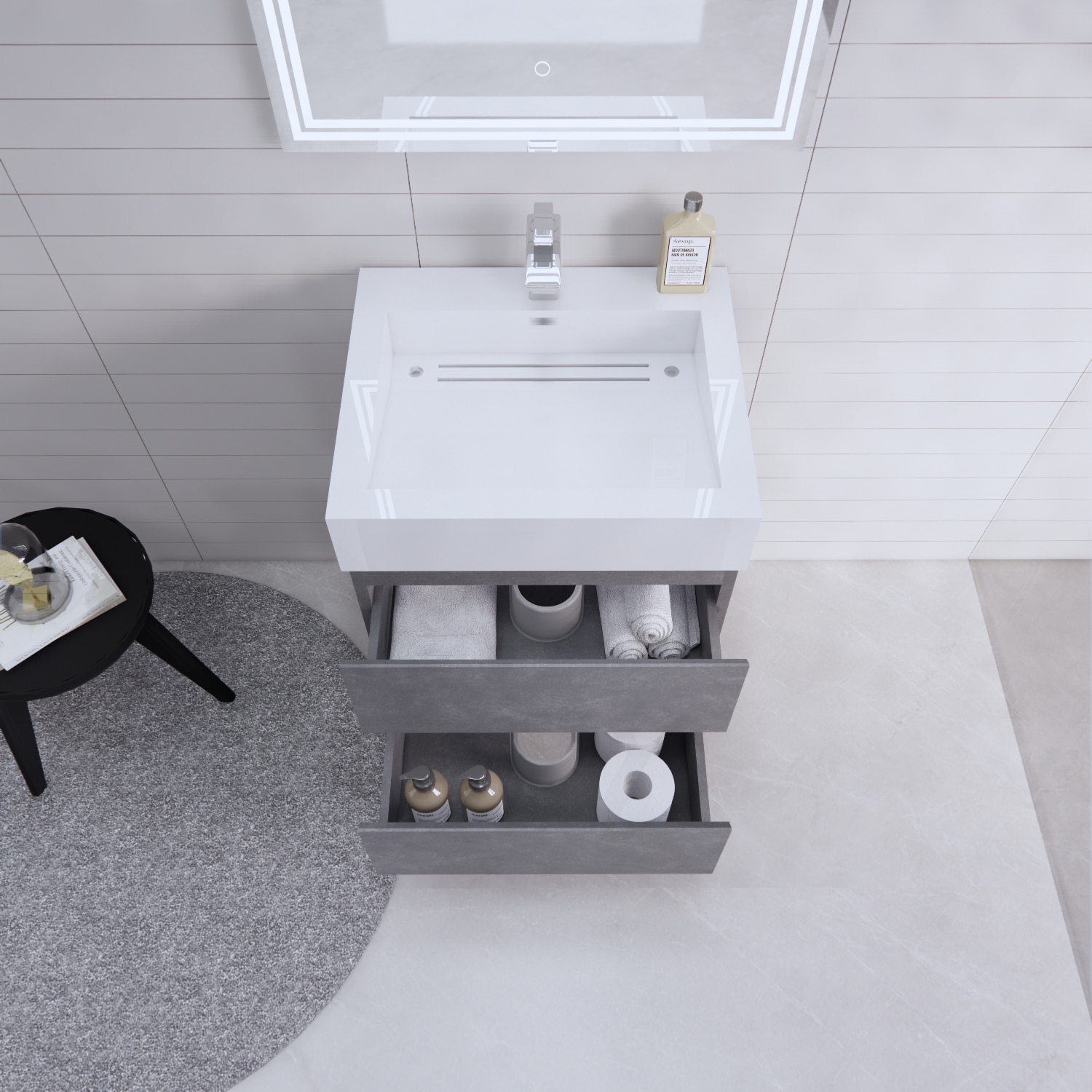 BV Better Vanity BTB-24-CG Bath-Vanity-Combo - View #4