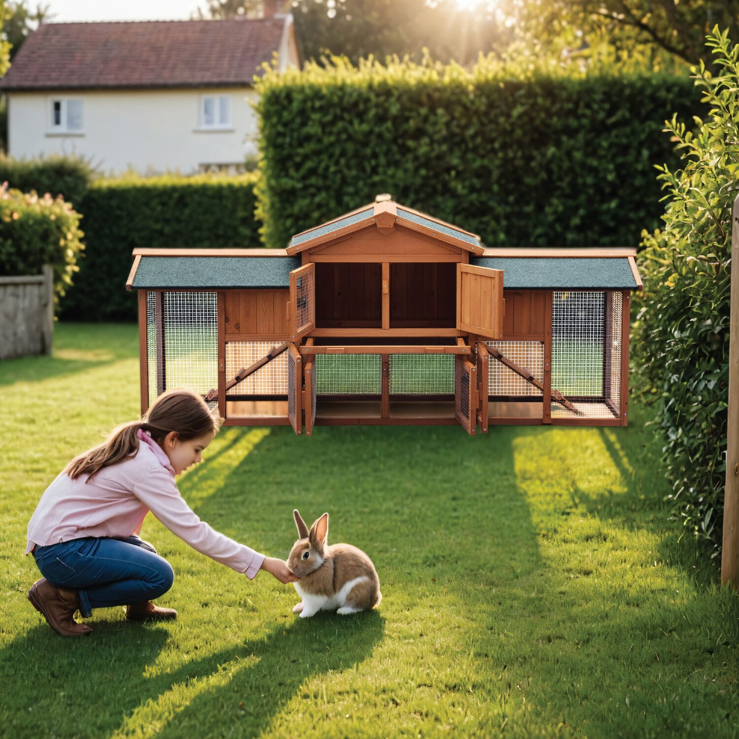 Hanover HANRH0105-CDR Chicken-Coops-Rabbit-Hutches - View #15