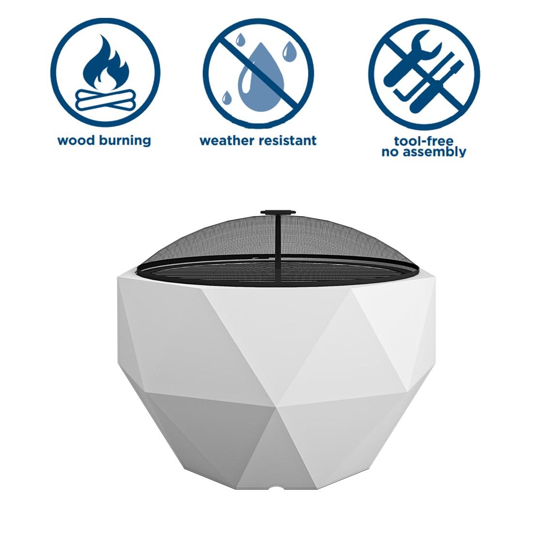 Cosco 87841WHT1E Outdoor-Woodburning-Firepits - View #5
