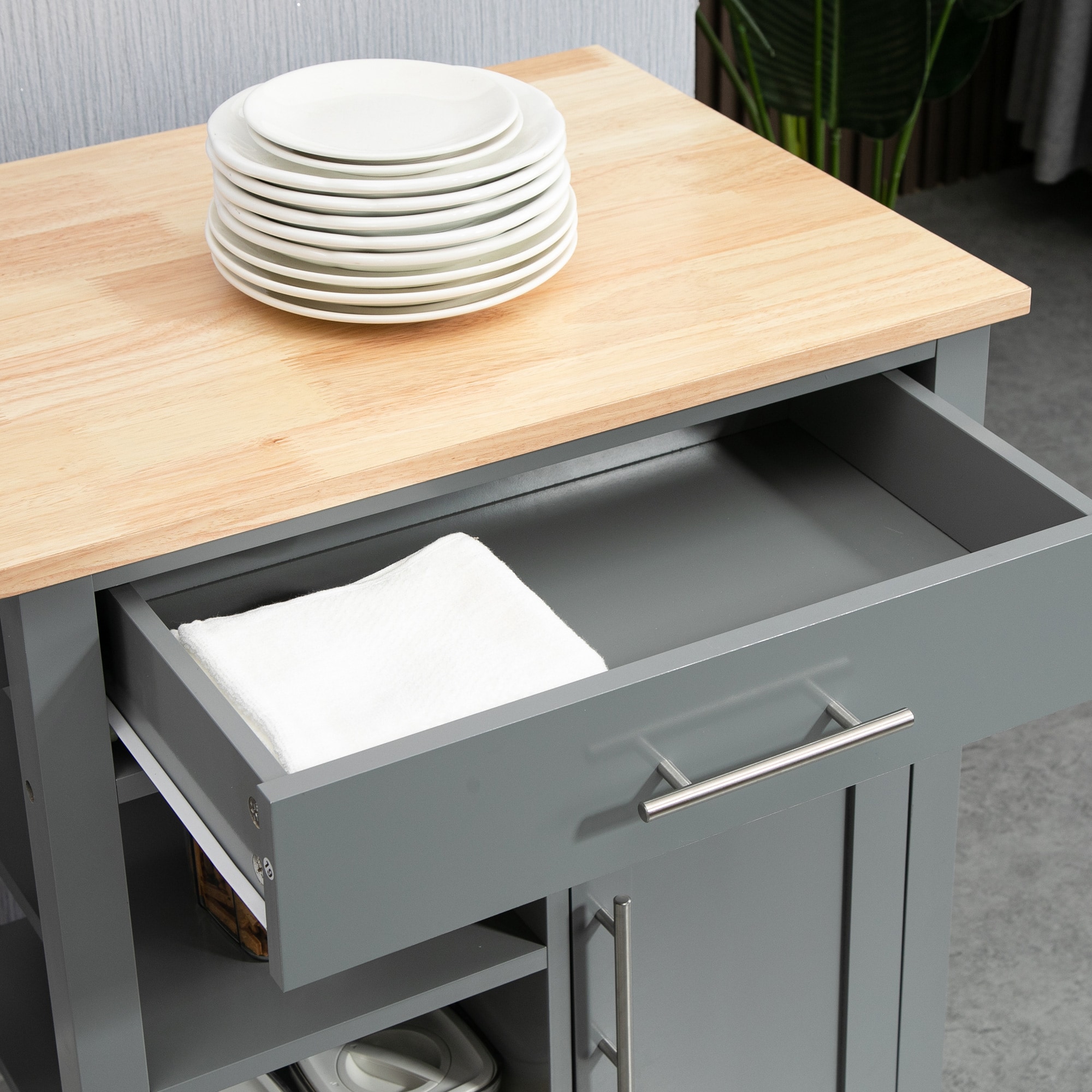 HomCom 801-211V80GY Kitchen-Furniture - View #9