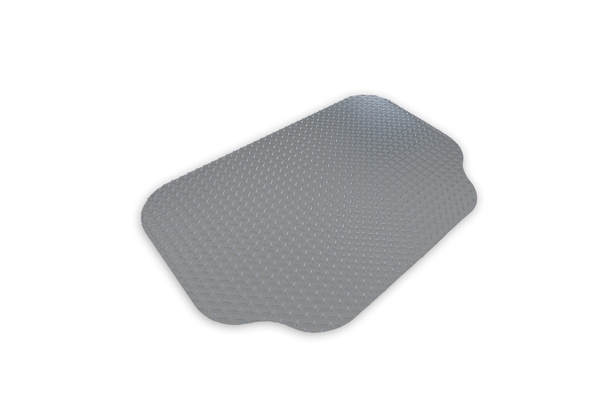 GrillTex 8GD-075-30C-4L Grey Vinyl Rectangular Grill Mat