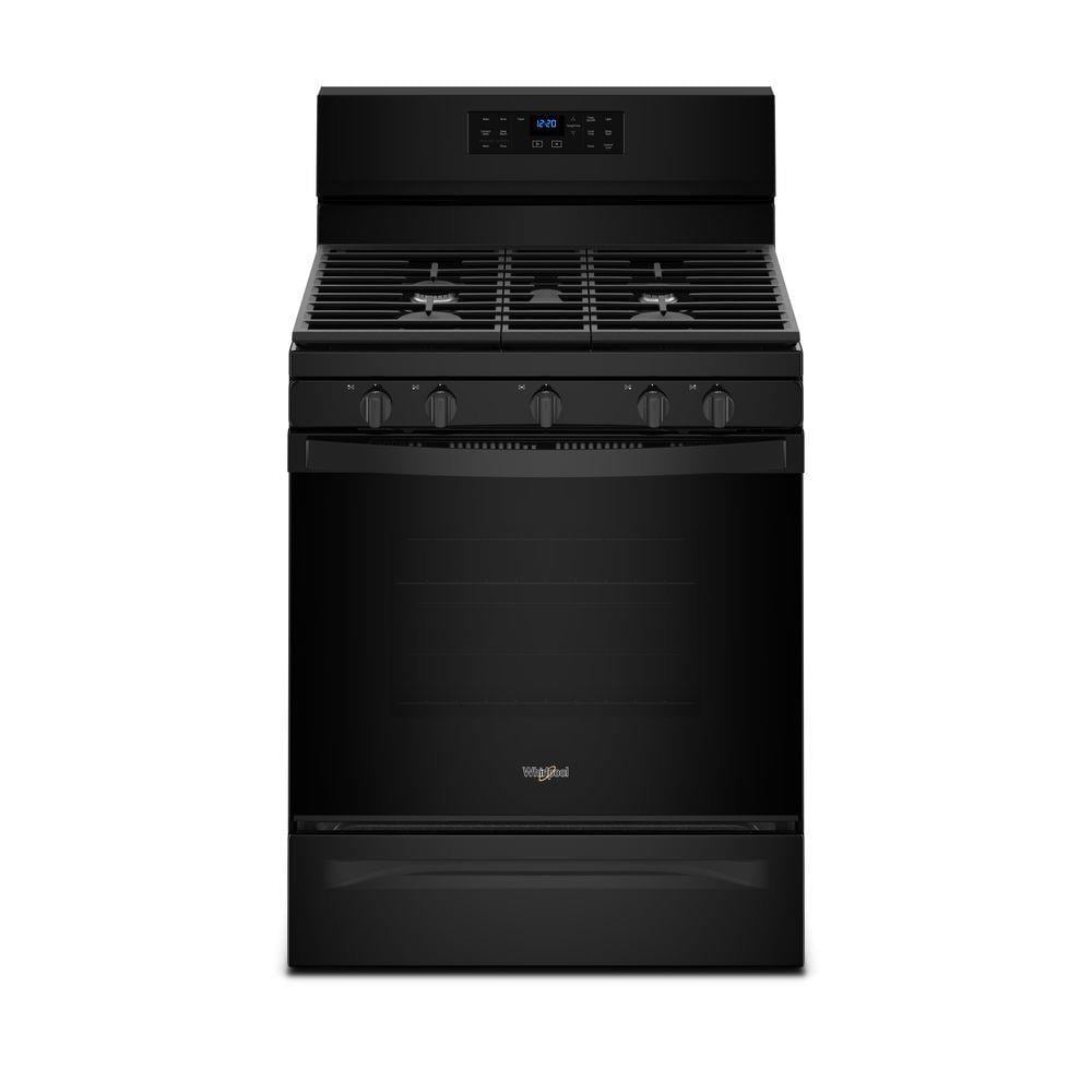 Whirlpool 30-in 5 Burners 5-cu Ft Self-Cleaning Convection Oven ...