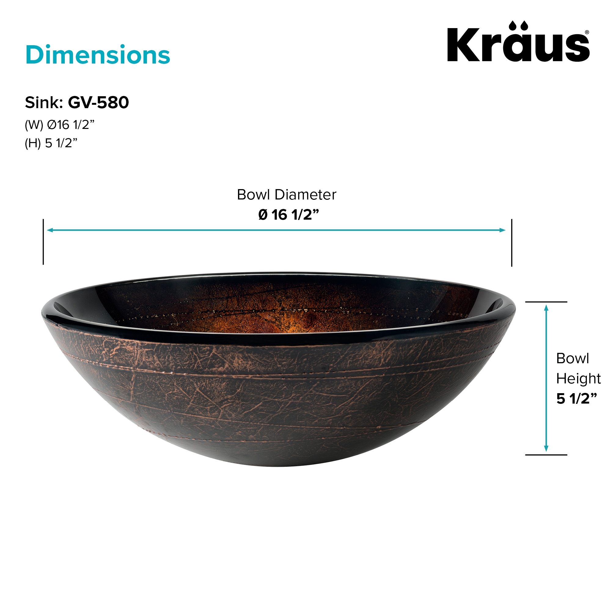 Kraus GV-580 Bath-Sink - View #7