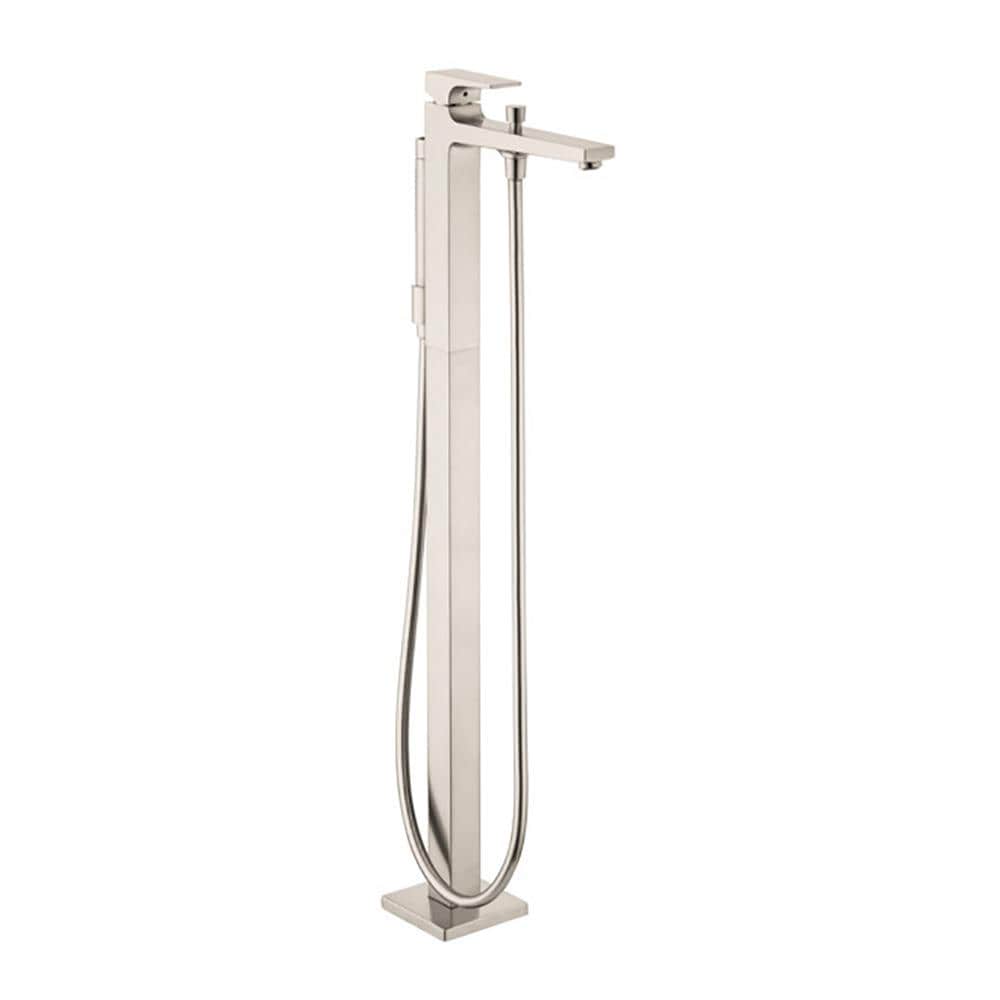 Hansgrohe 32532821 Metropol Brushed Nickel 1-handle Freestanding Low-arc Bathtub Faucet