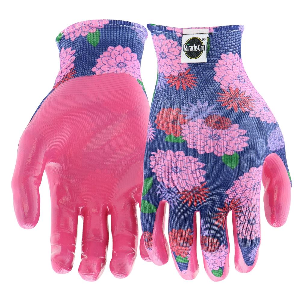Gardening Gloves Latex covered Printed  soft durable cotton assorted size S/M/L 