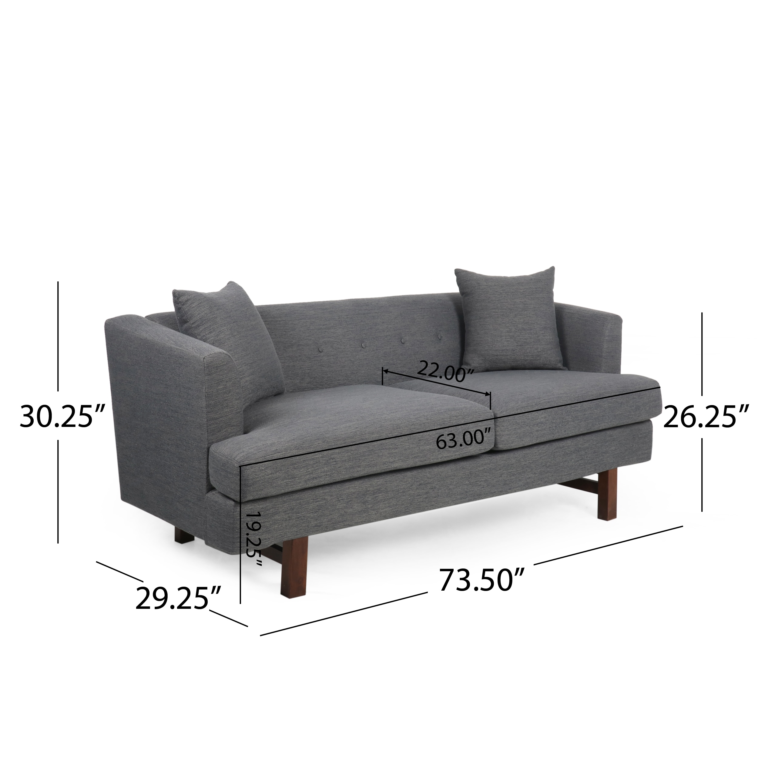 ModernLuxe 69088.00CHAR Sofas-Loveseats - View #11