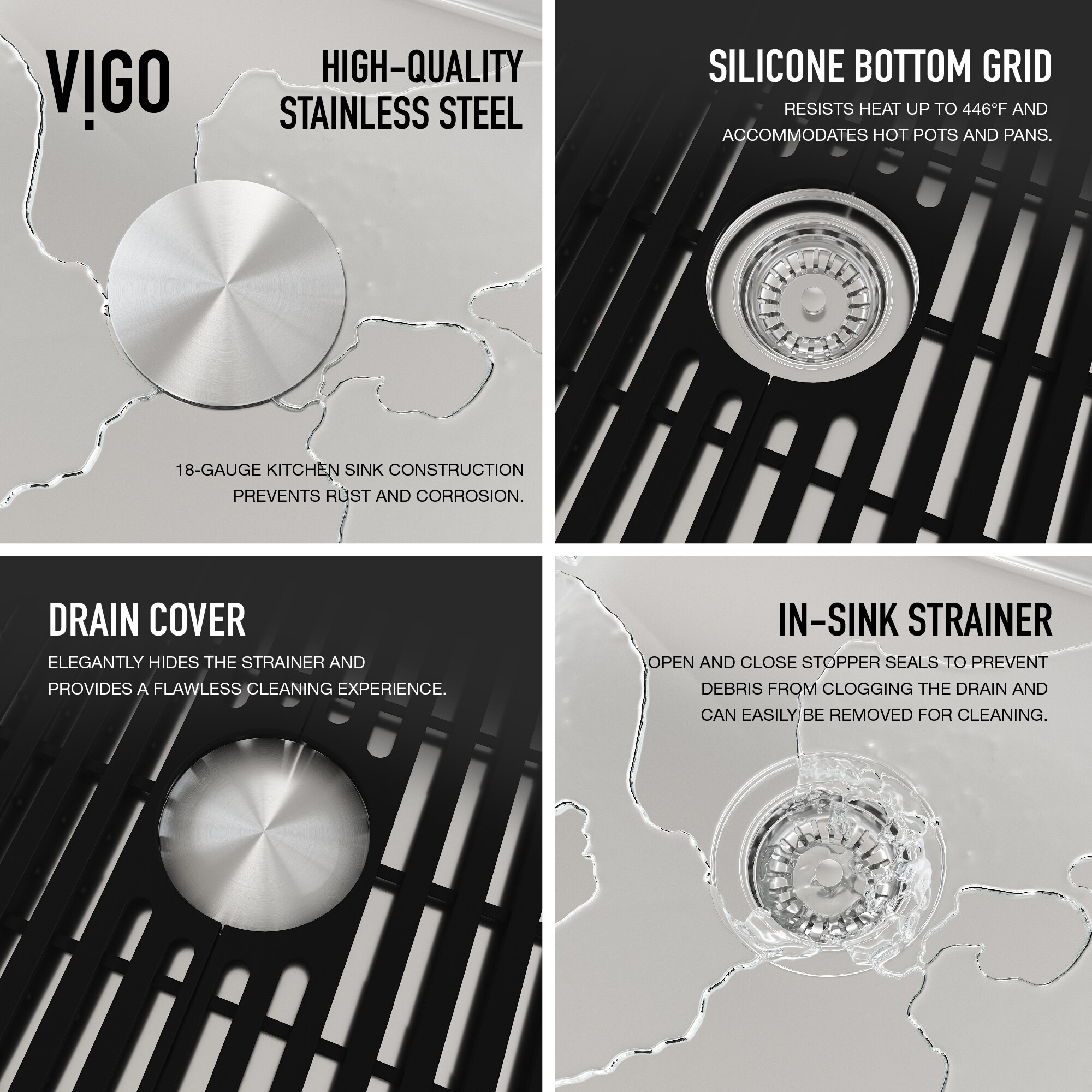 VIGO VG151042 Kitchen-Sinks - View #9