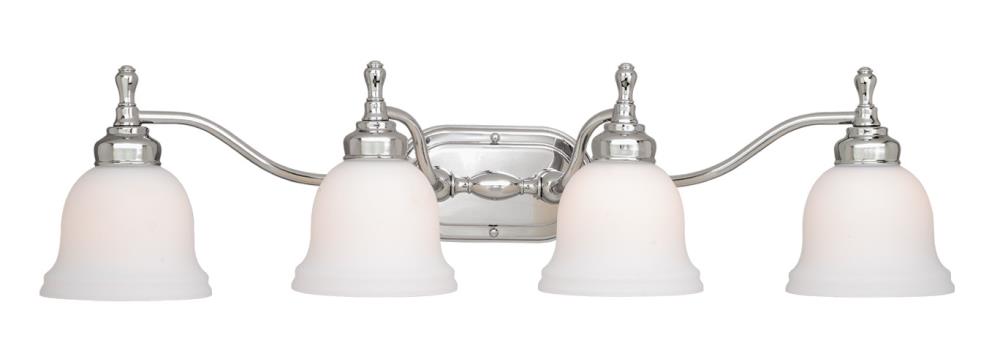 Cascadia CL-VLD004CH Cologne 4-Light Chrome Transitional Vanity Light