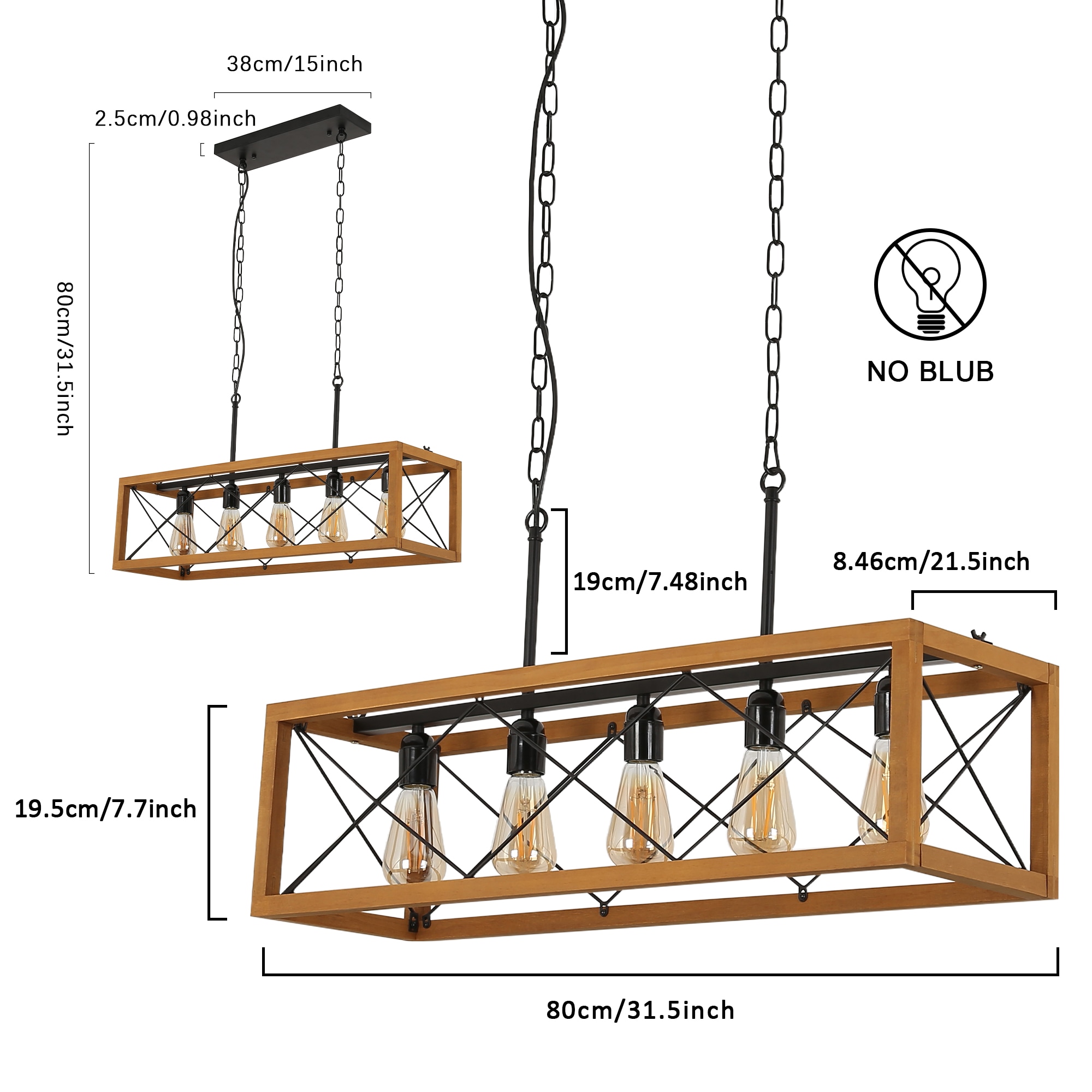 SUNLLOK LN3018 Pendant-Lights - View #3