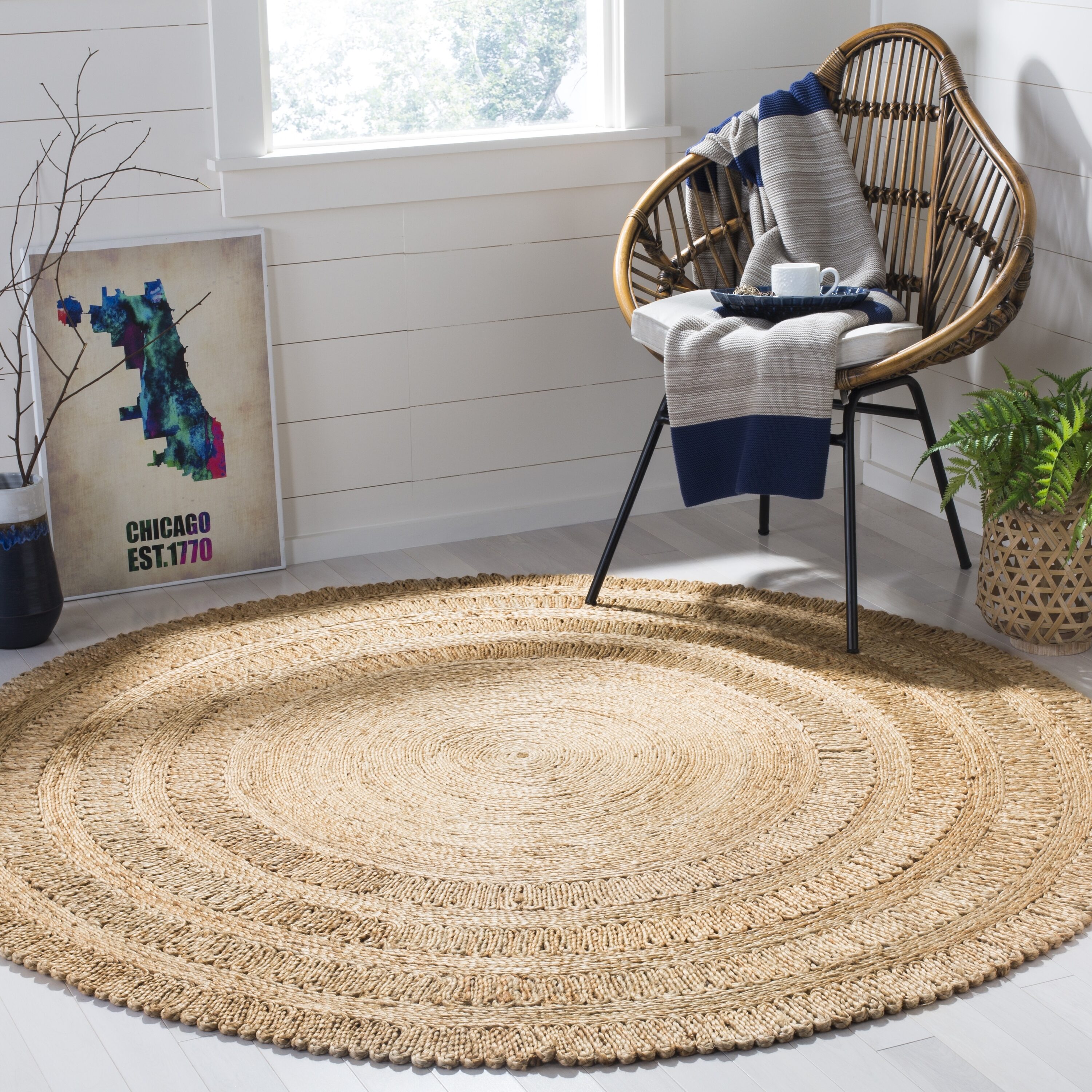 Rugs.com - 4' x 6' Oval Everyday Performance Rug Pad 1/4 Thick Felt & Non-Slip Backing Perfect for Any Flooring Surface