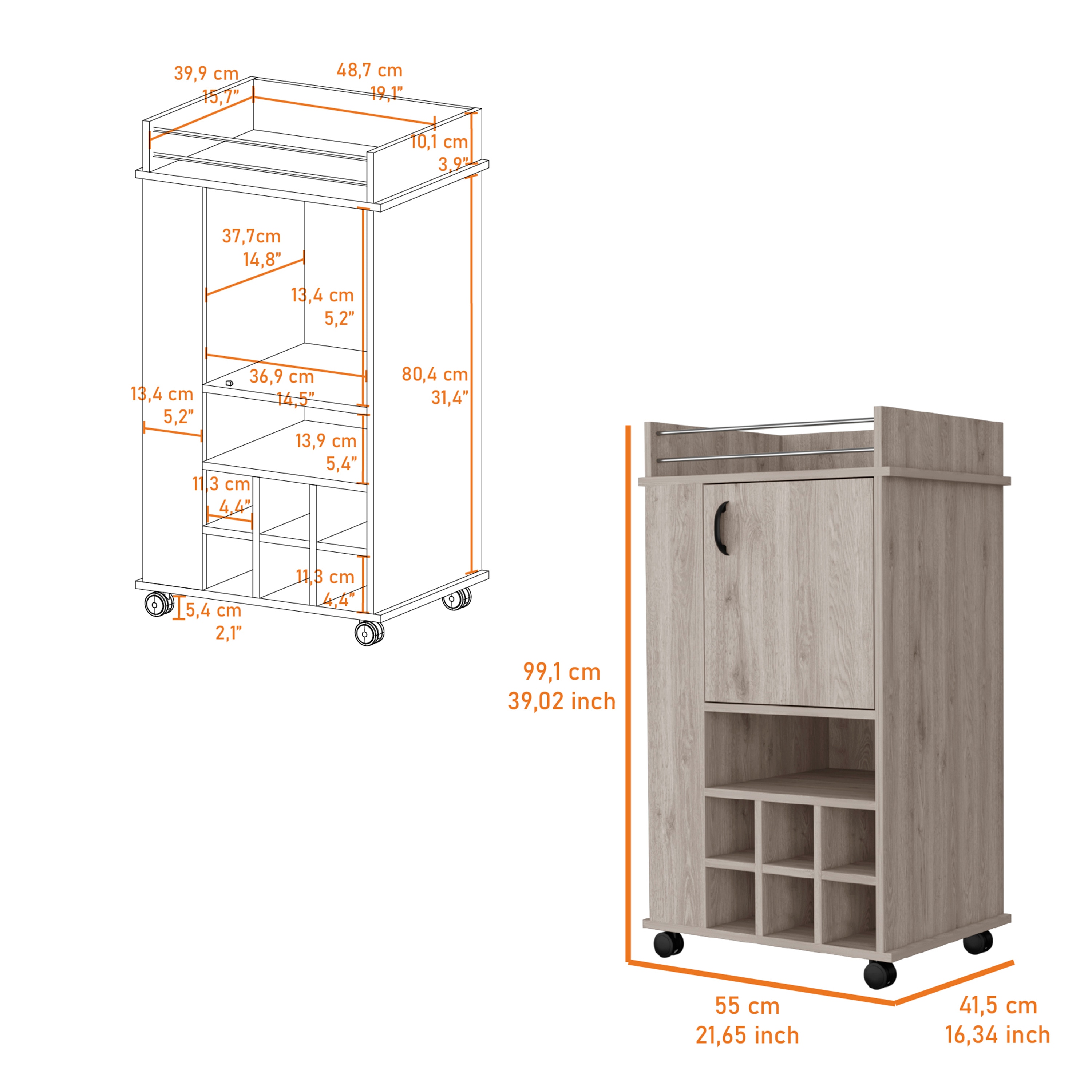 Tinyhomie LW-JA-P176136B128 Wine-Racks - View #3