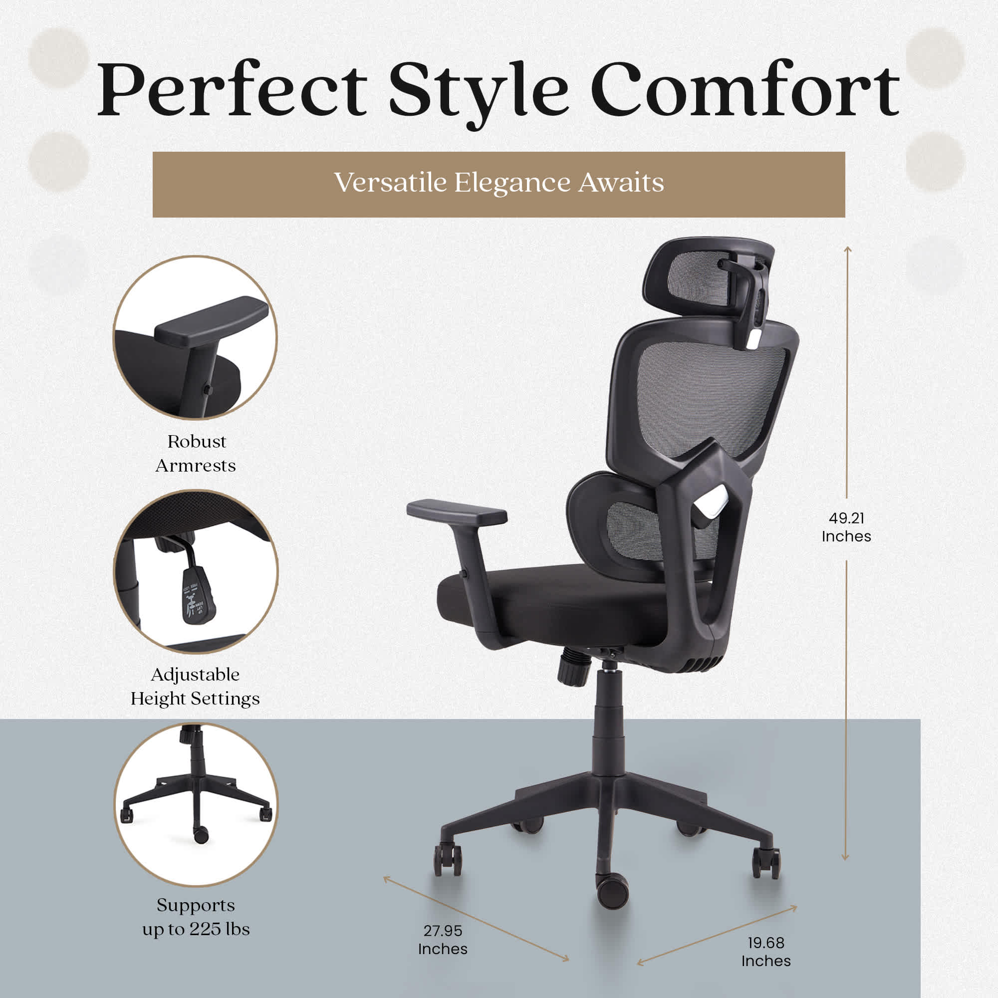 JOMEED 324856 Office-Chairs - View #3