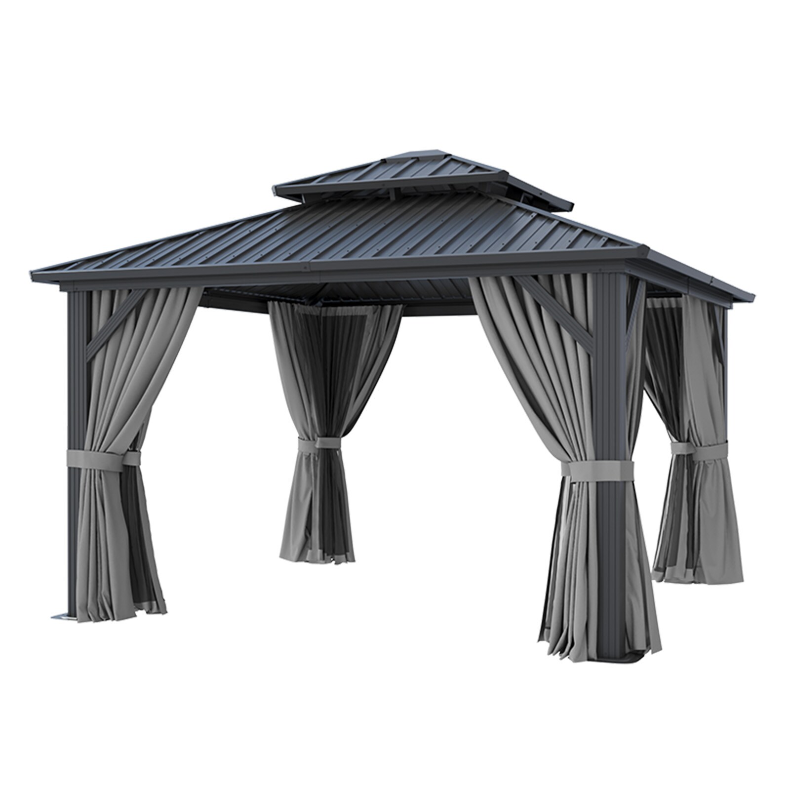 Nordivale ZY-GB-121202G Wood-Resin-Gazebos - View #8