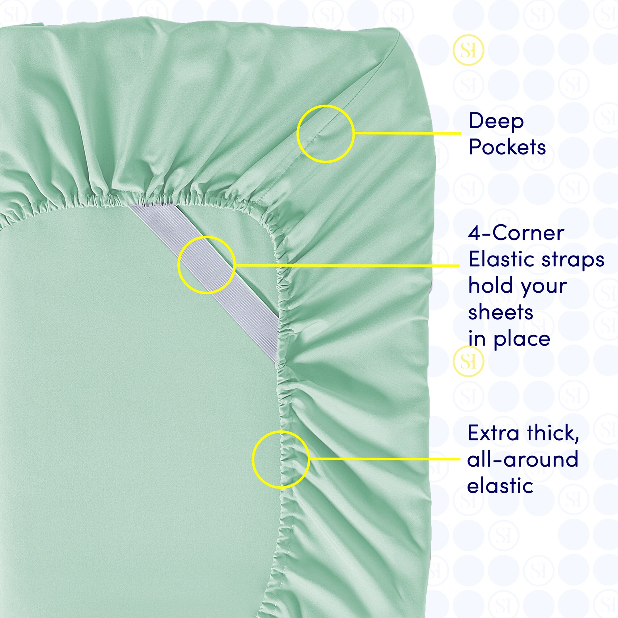 Sweet Home Collection LOW-6P-SH-FL-MIN Sheet-Sets - View #4