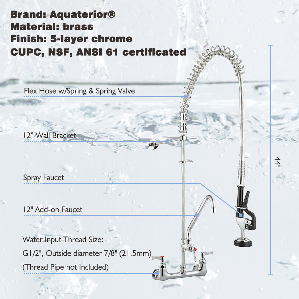 Yescom 81FAU002-12TI-CHR-LO Kitchen-Faucets - View #5