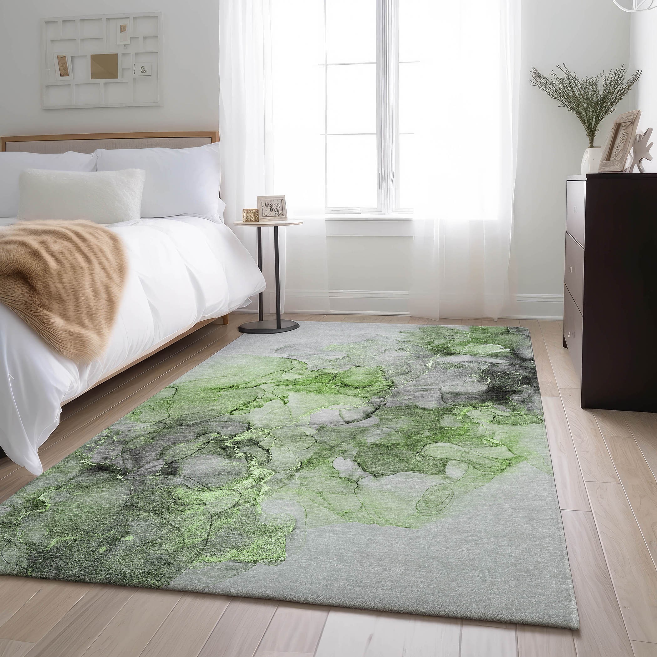 Addison Rugs AMF522TP2X8 Mayfield AMF522TP 2 x 7 (ft) Loomed Polyester Taupe Rectangular Indoor Abstract Machine washable Area rug