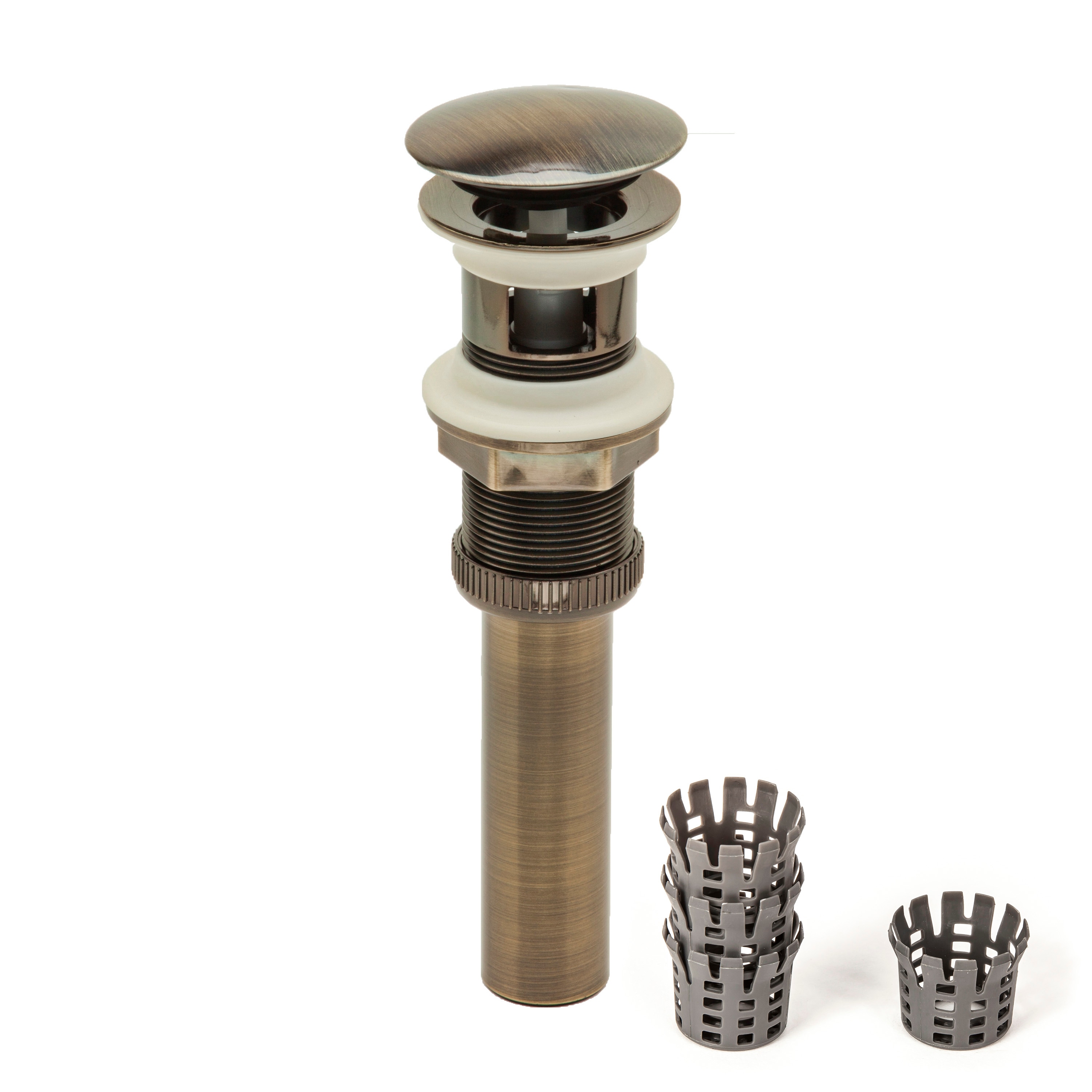 PF WaterWorks PF0712-AB-WS DecoDRAIN Antique Brass Bathroom Sink pop up drain