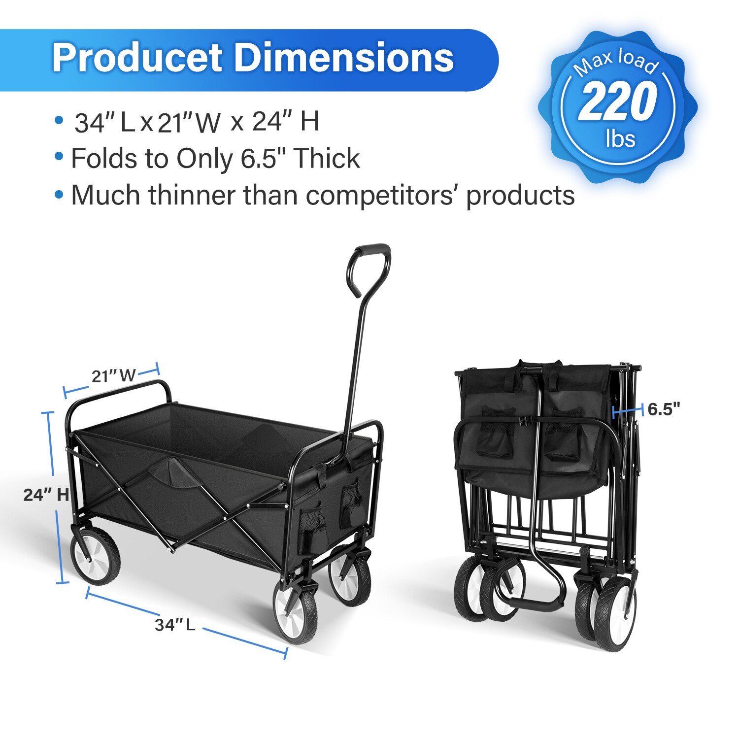 Kahomvis DHS-QPW1-6706 Utility-Carts - View #3