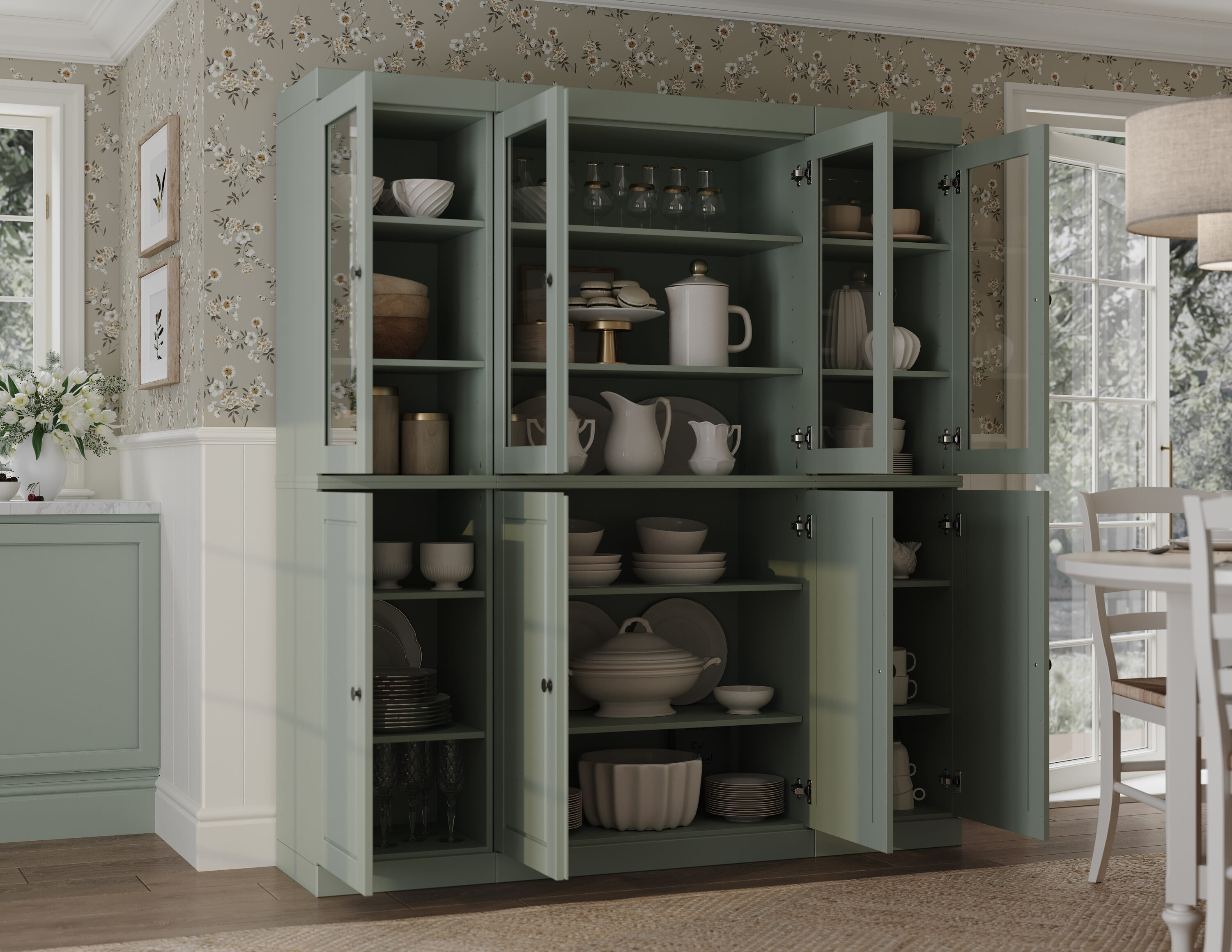 Palace Imports 963-13 Dining-Kitchen-Storarge - View #2