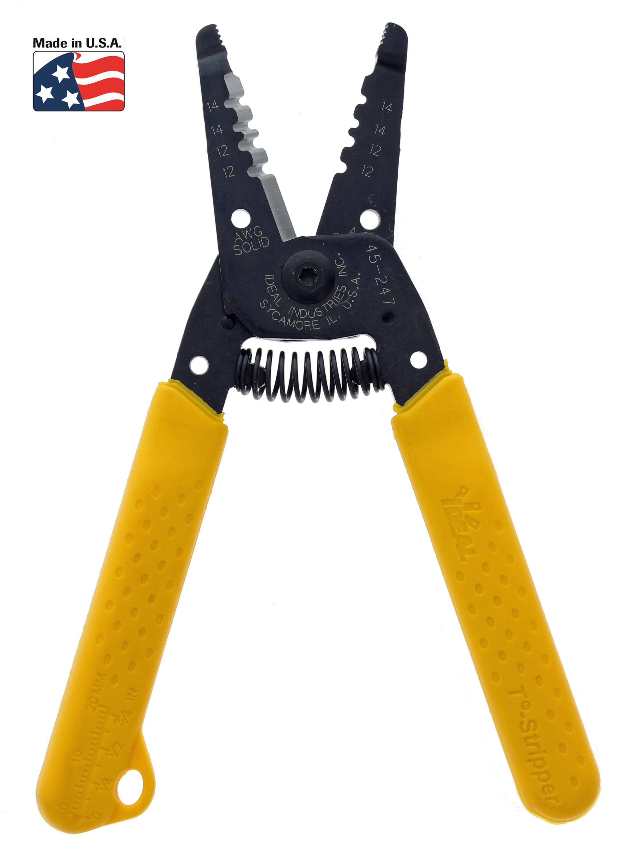 IDEAL 45-247 T-Stripper Wire strippers 12-14 AWG Solid ,