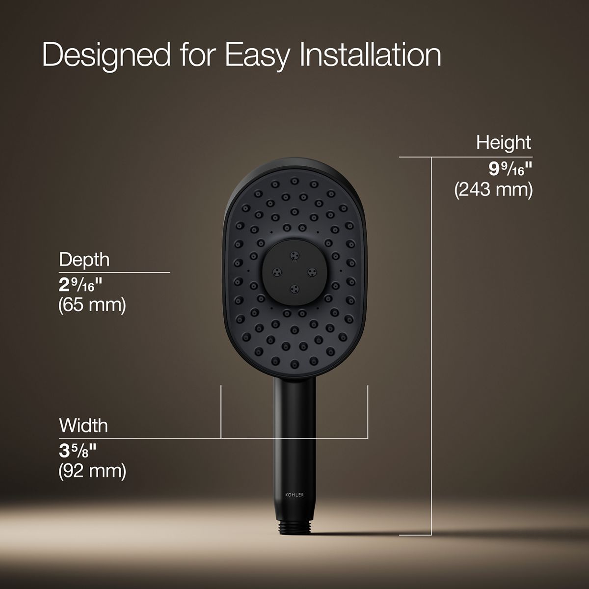 KOHLER 26284-G-BL Fixed-Showerhead - View #3