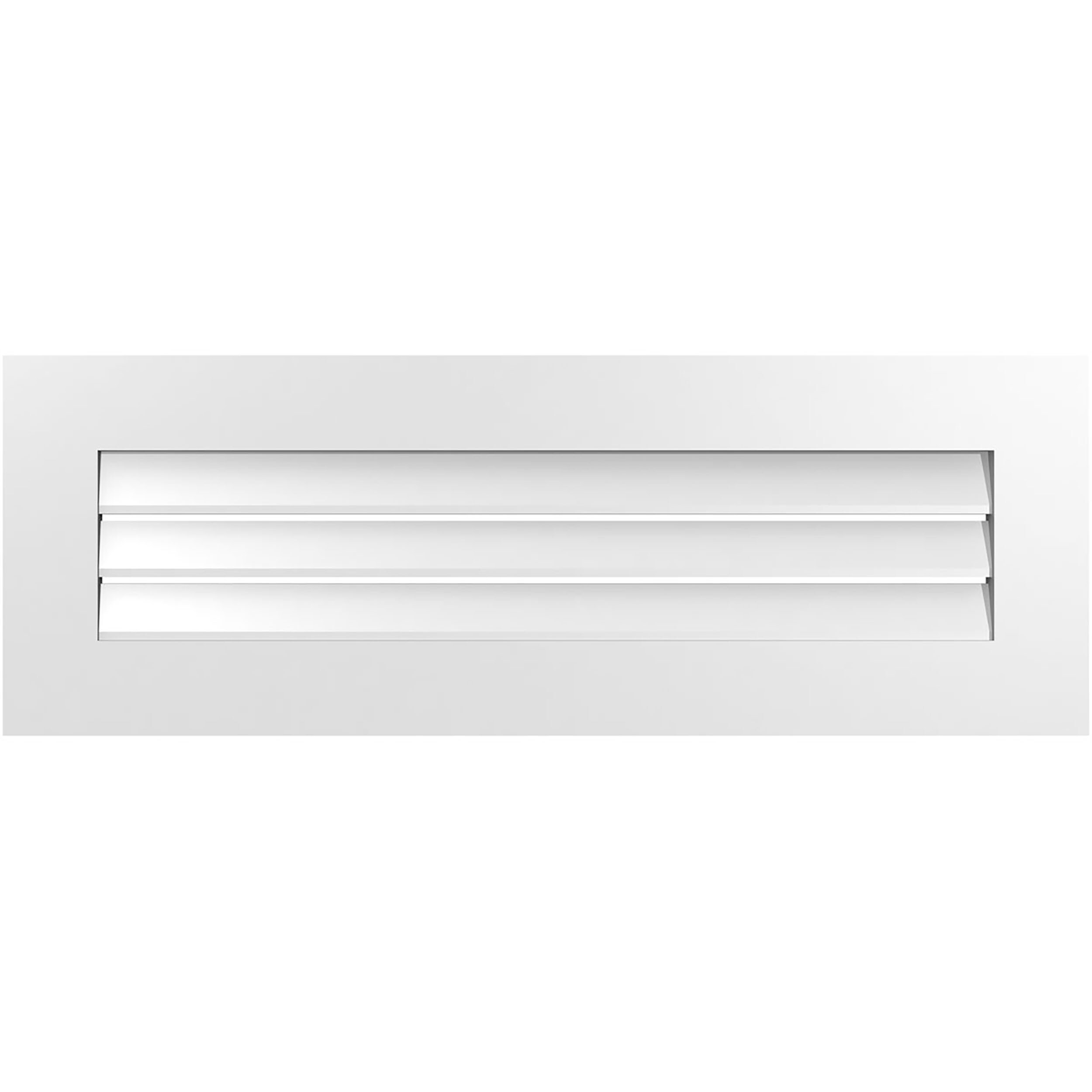 Ekena Millwork GVPVE40X1401SF 40-Inches x 14-Inches Off-white Rectangle PVC Gable Louver Vent