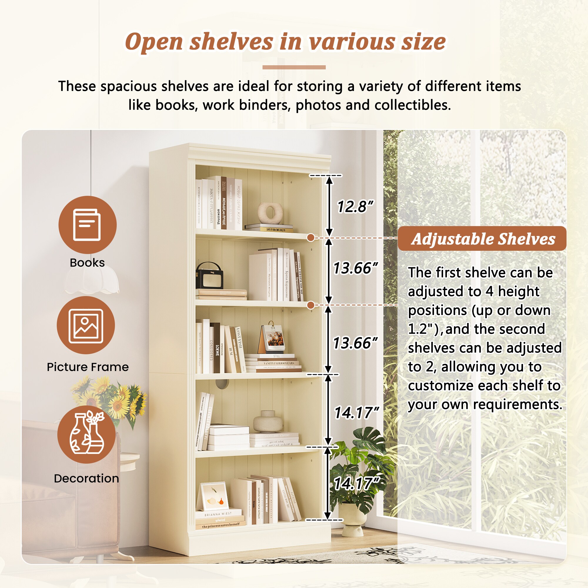 ModernLuxe L3P-N751S246920A bookcases - View #9