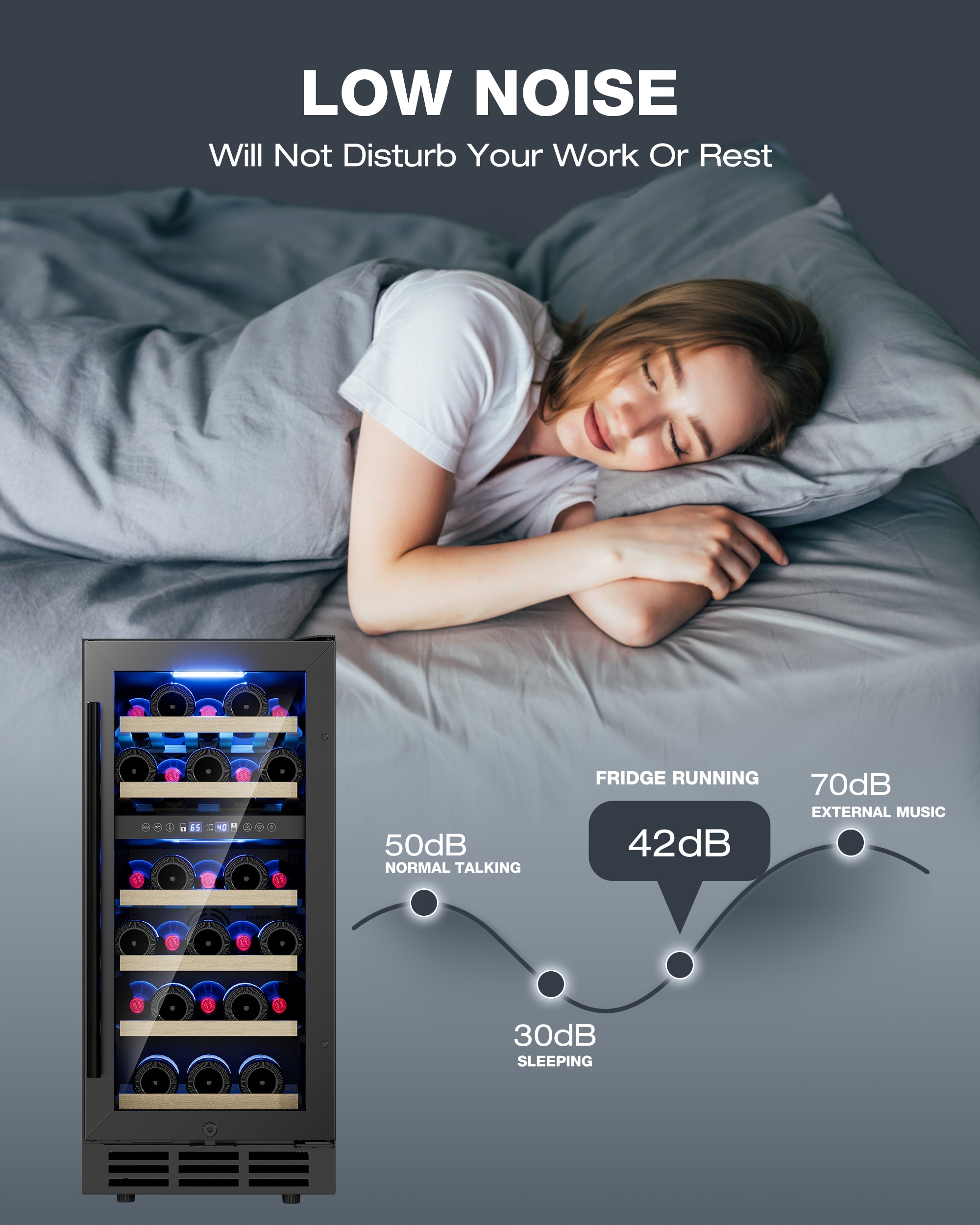 SIMZLIFE FWC004-15BL-S-LS-SC Wine-Chillers - View #4