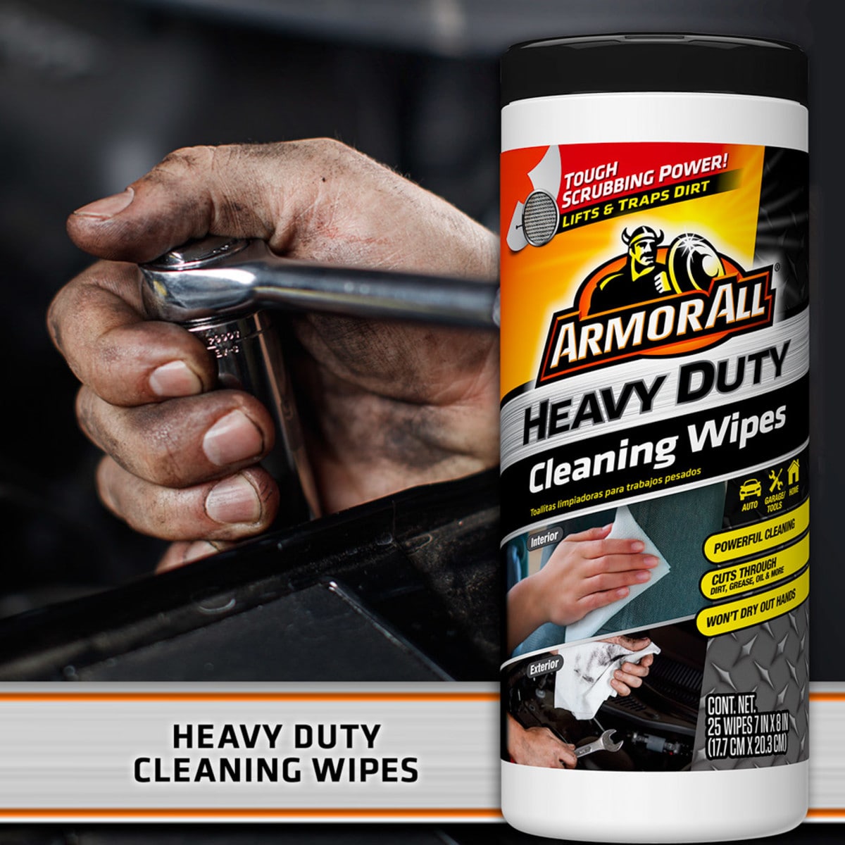 Armor All Interior Detailer Wipes 25 Count