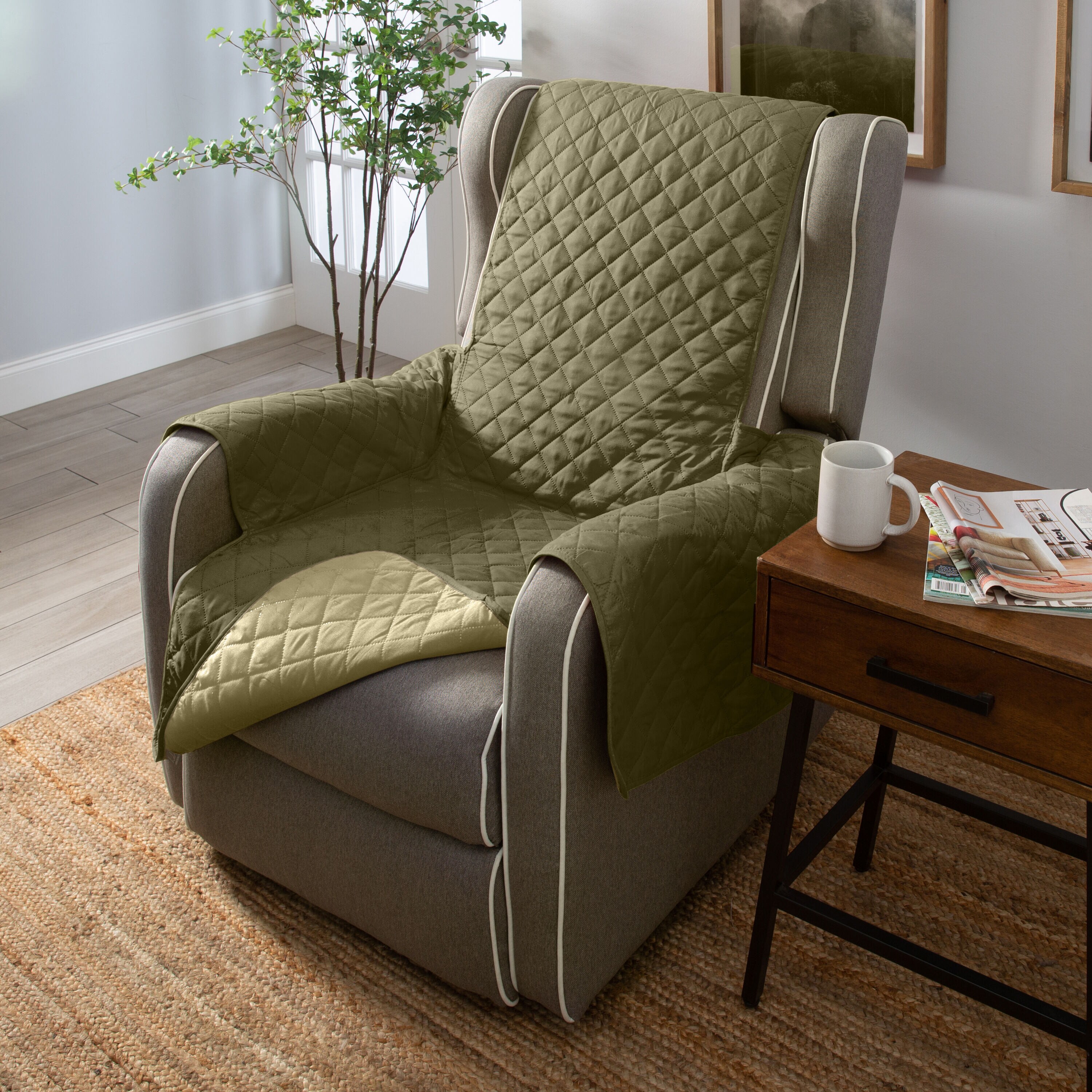 Home Details 1680-SAGE-OLIVE slipcovers - View #6