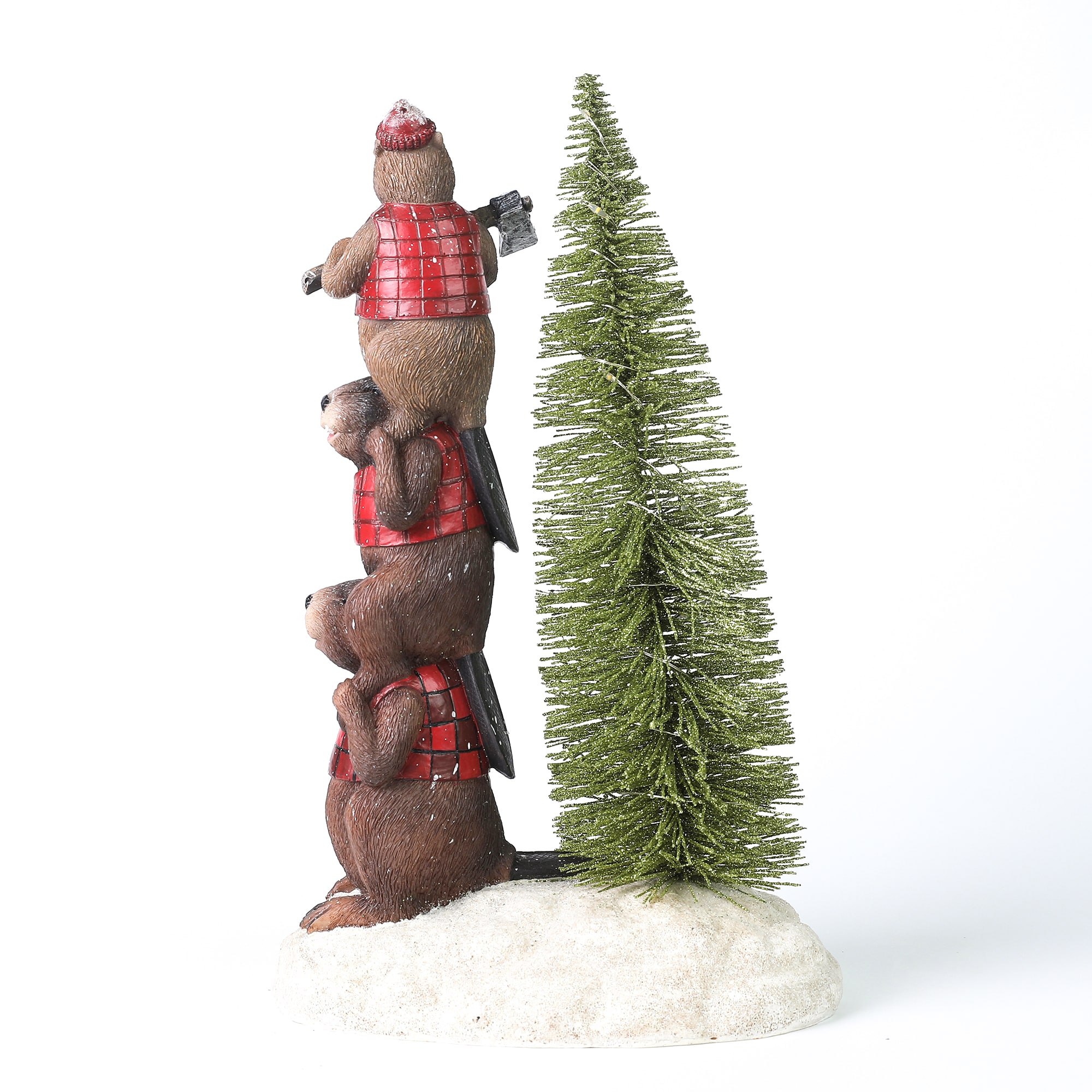 LuxenHome WHST389 Table-Christmas-Decorations - View #8