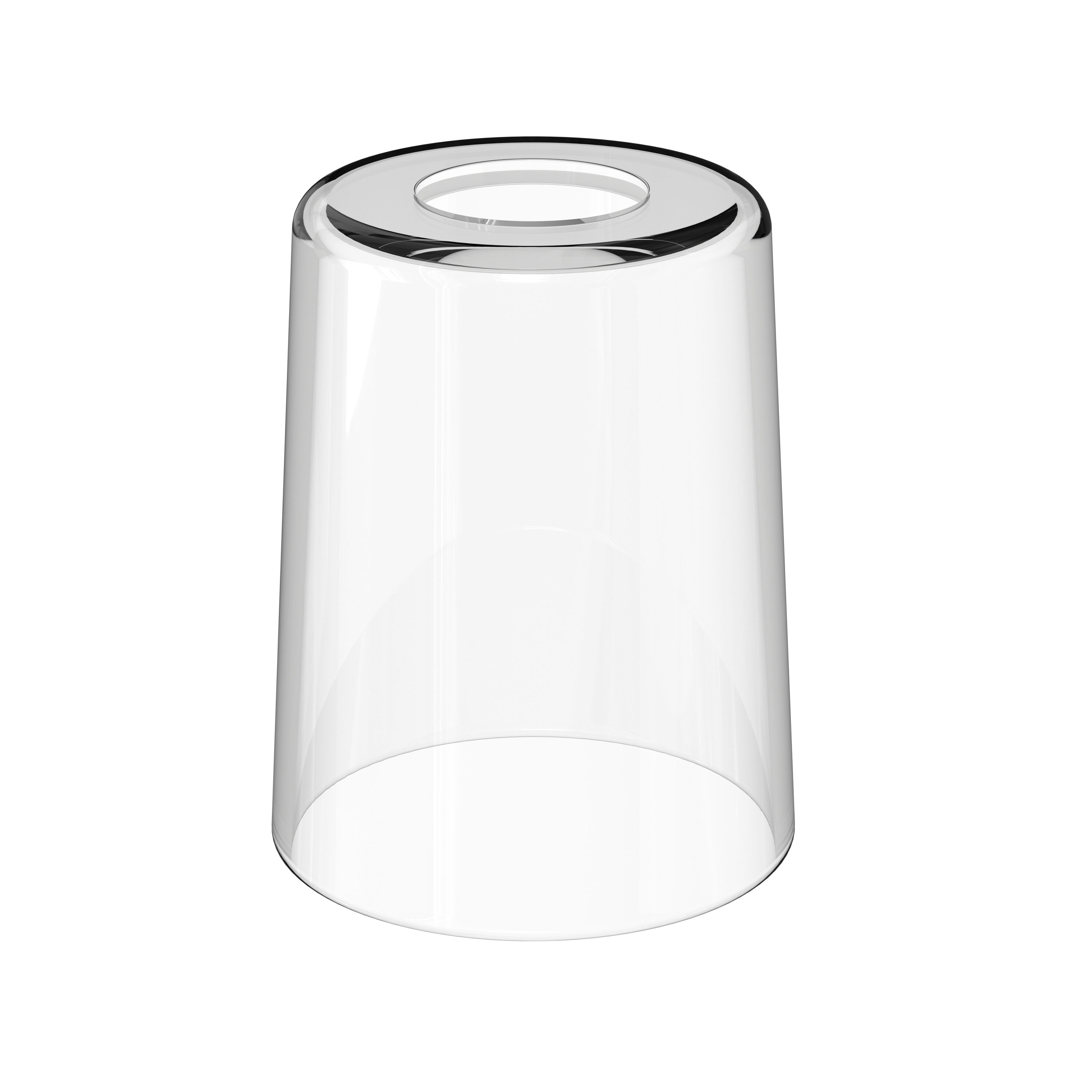 Style Selections N207C Mix and Match 4.96-in x 3.91-in Cylinder Clear Clear glass Vanity light shade with 1-5/8-in Fitter