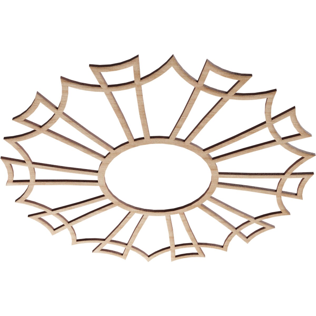 Ekena Millwork CMWP22X22X0250AUAL Ceiling-Medallions - View #2
