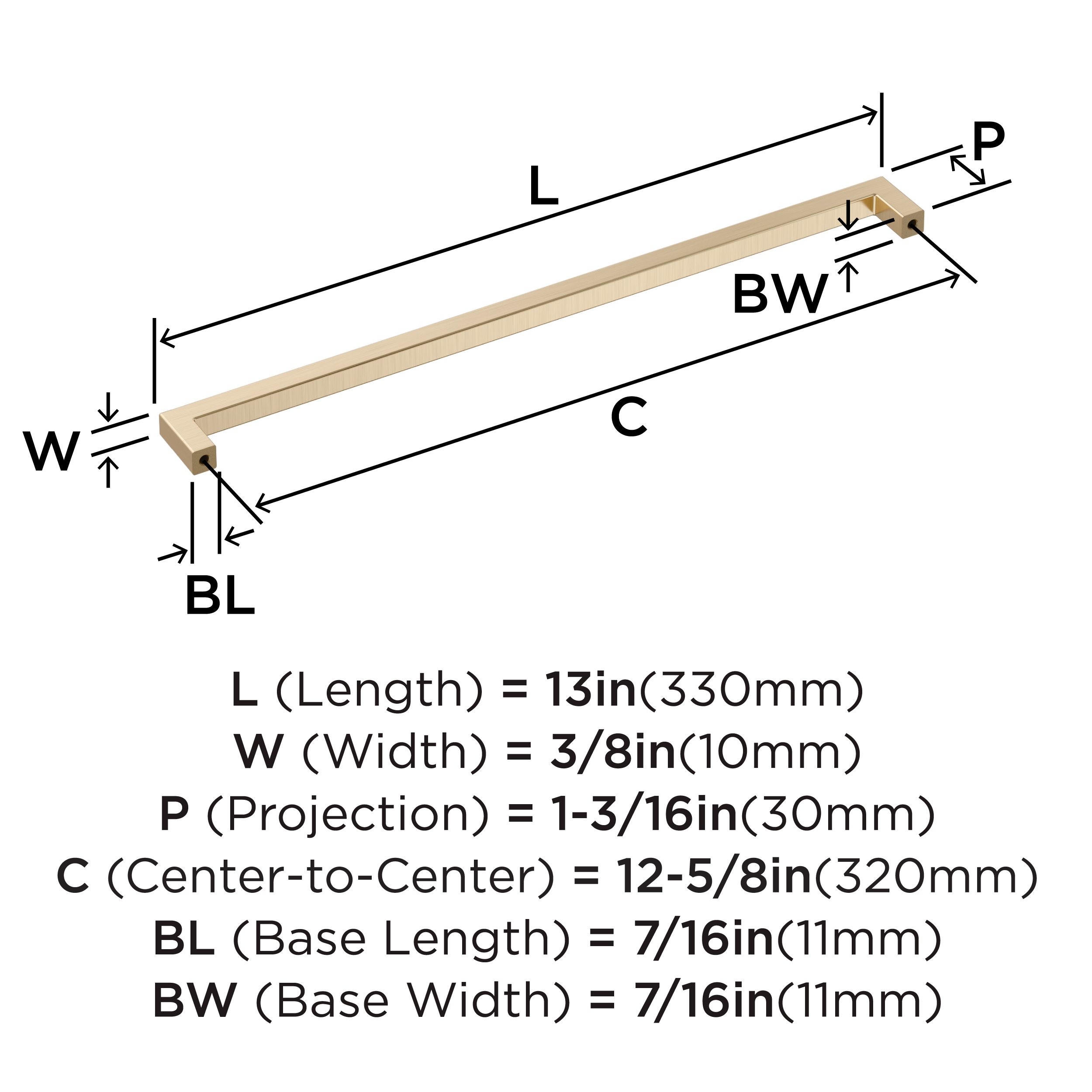 Amerock BP36911BBZ Cabinet-Pulls - View #4