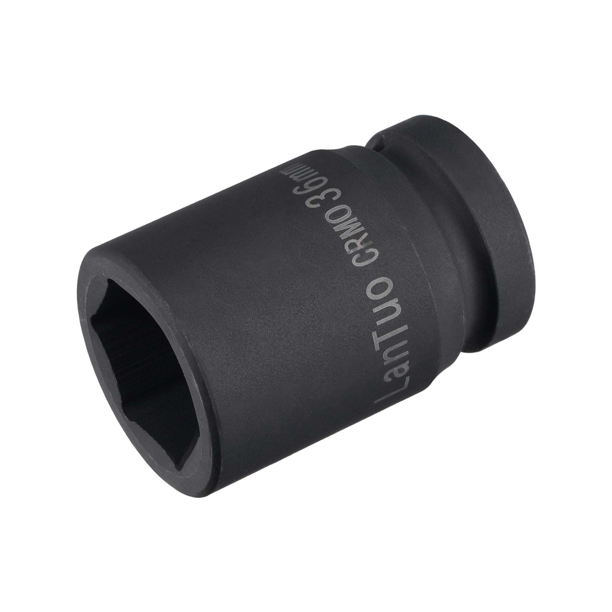 Unique Bargains 1 Inch Drive by 36mm 6-Point Impact Socket CR-MO 80mm Length Standard Metric Sizes #S26050800UX6219