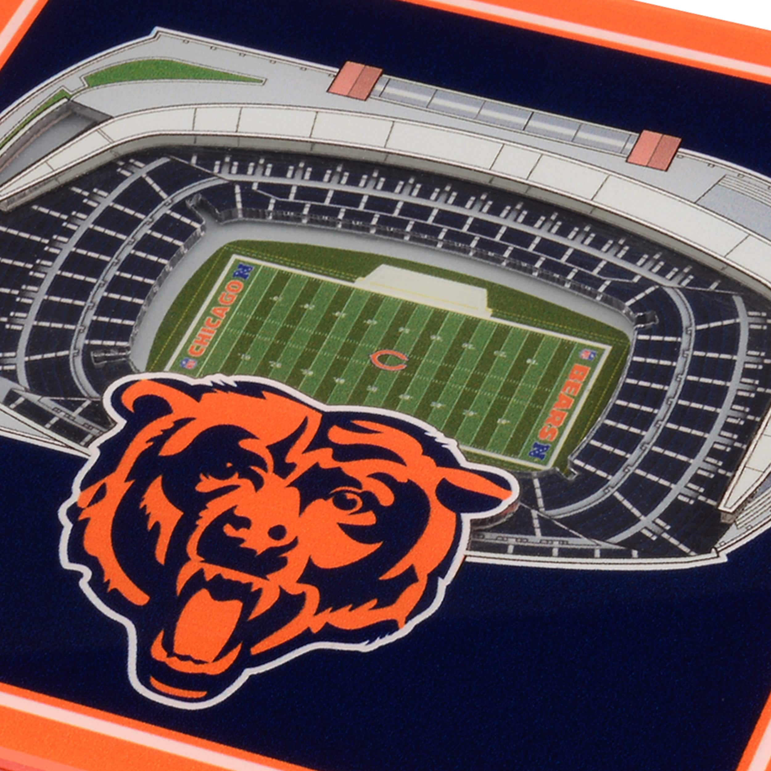 Chicago Bears 3D Logo Series Ornament  Chicago bears, Nfl chicago bears,  3d logo