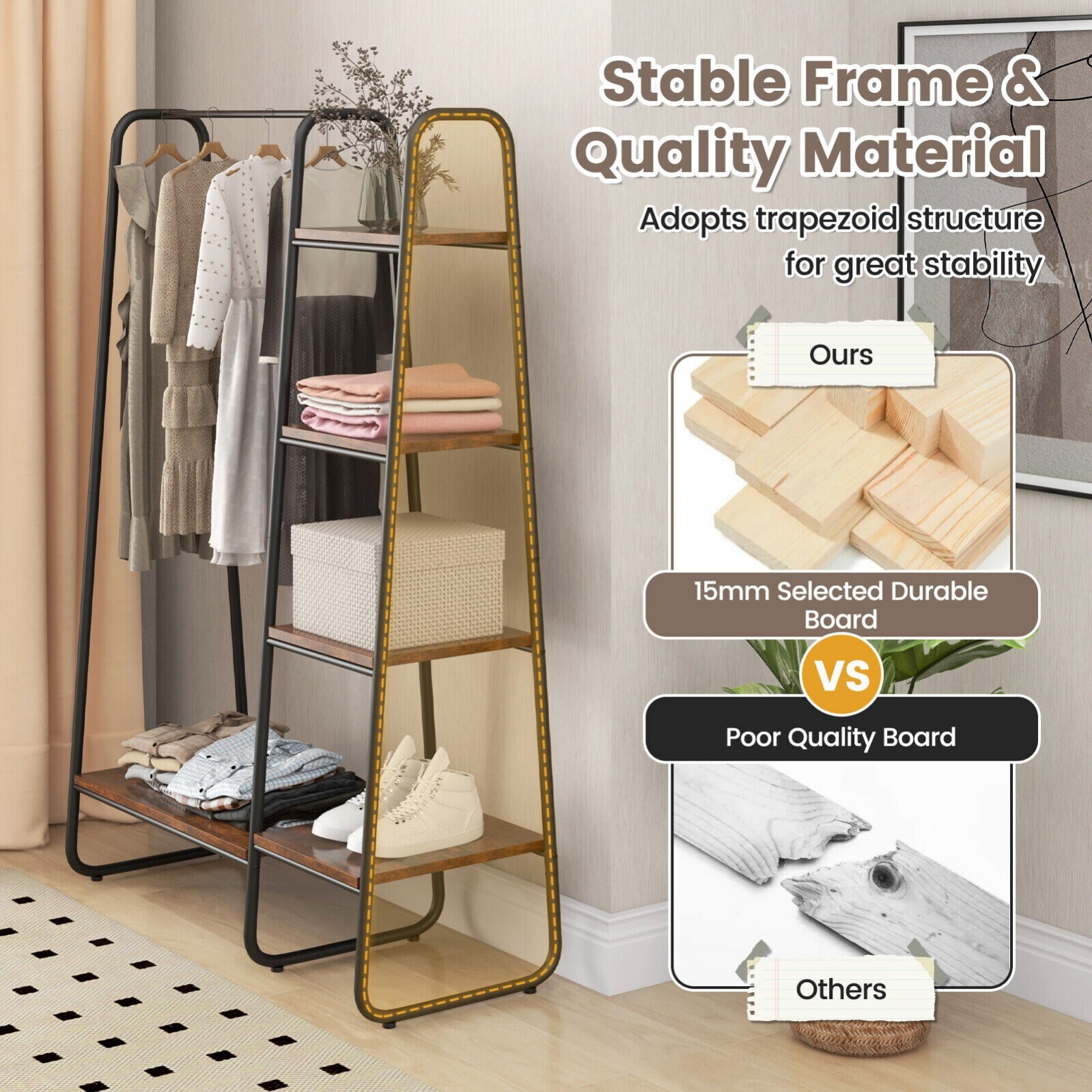 LIVIZA INS-66162BK Garment-Racks - View #5