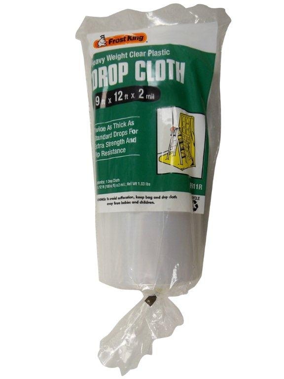 Frost King Plastic 9-ft x 12-ft Drop Cloth in the Drop Cloths