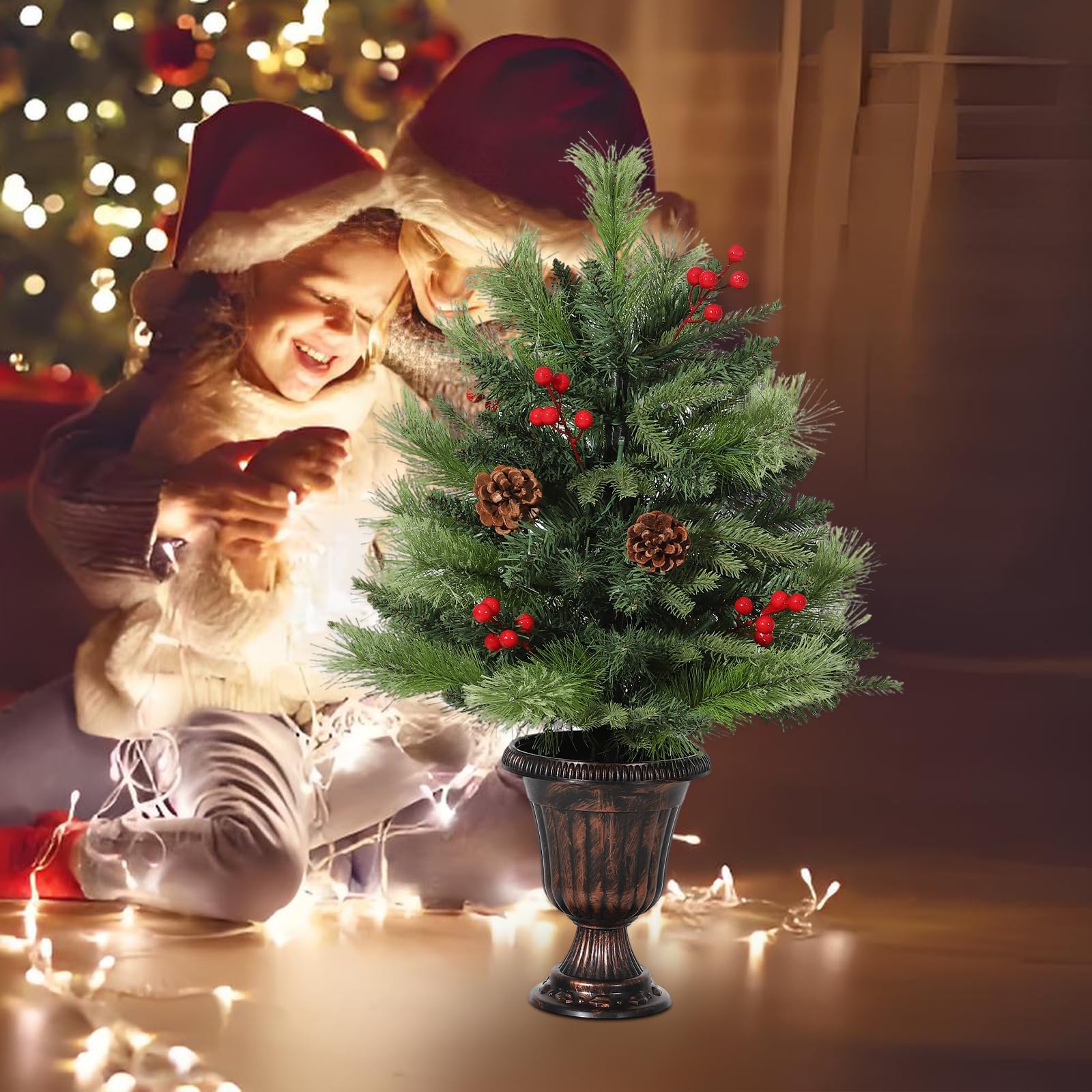 Garvee QXTWN08PZ1463 Artificial-Christmas-Trees - View #3