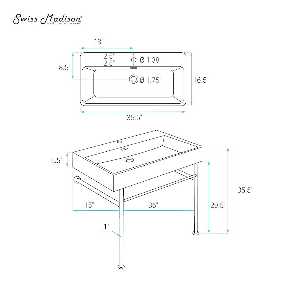 Swiss Madison SM-5-CS763 Lavatory-Faucets - View #6