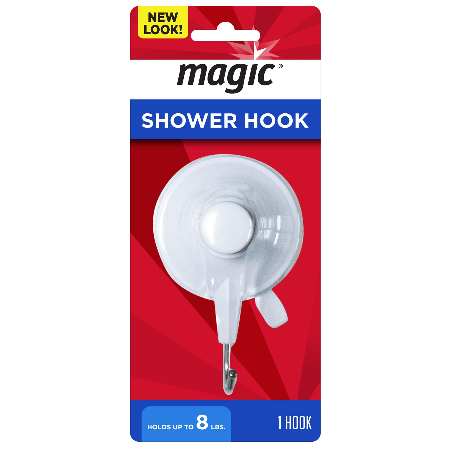 Magic White Plastic Single Shower Curtain Hooks in the Shower Rings & Hooks  department at