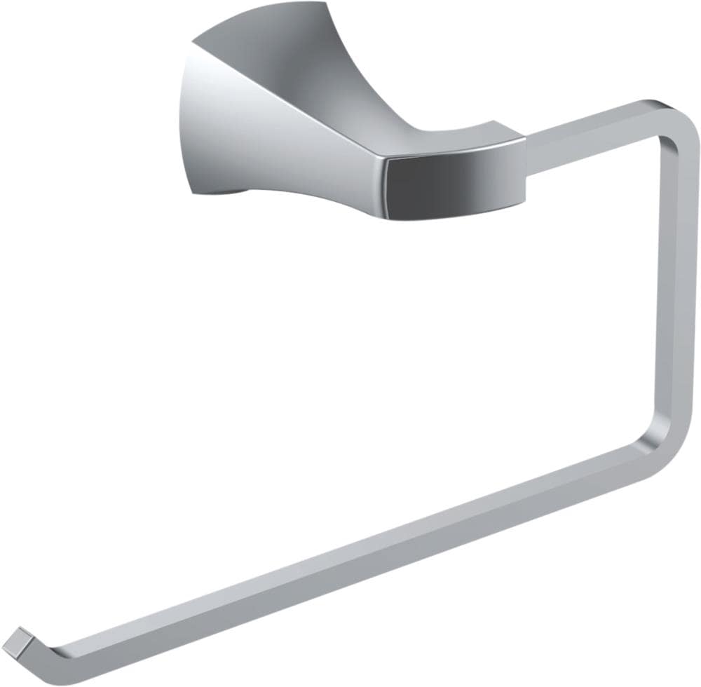 CMI 182-6605 Cardania Polished chrome Wall mount Single Towel Ring