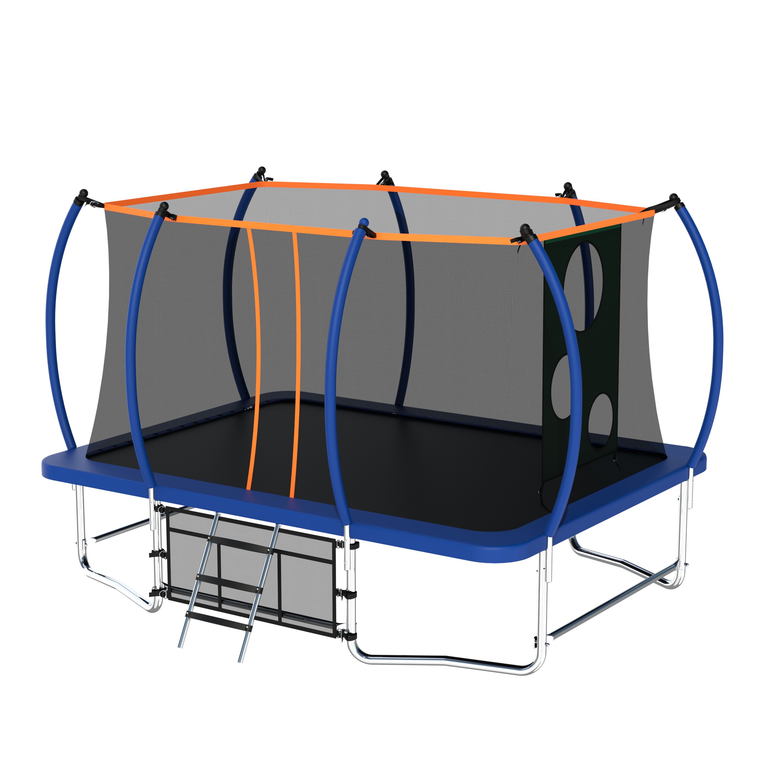 Kahomvis MERS-QPH3-044 8-ft Rectangle Backyard in Blue