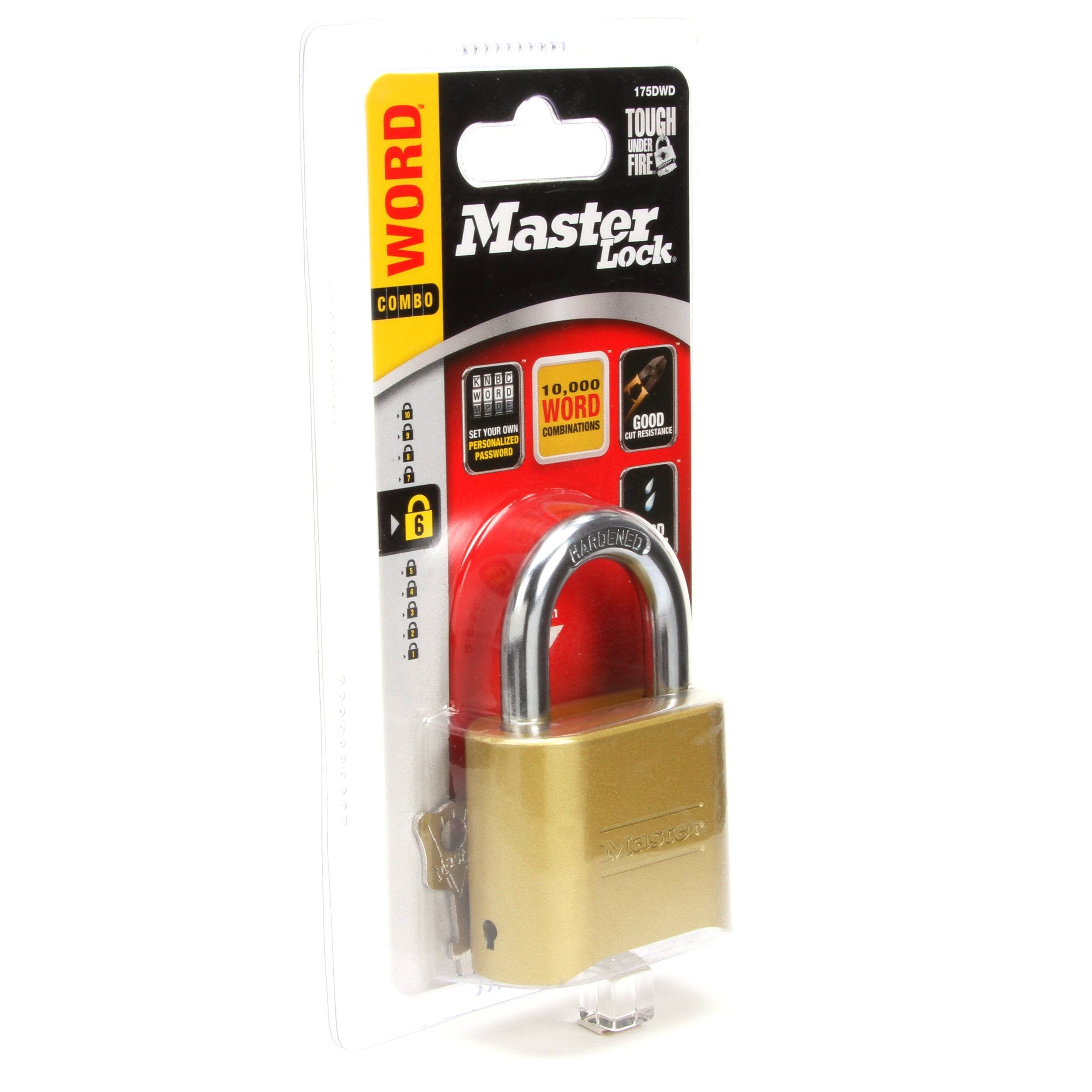 Master Lock Outdoor Resettable Combination Padlock, 2-in Wide x 1-in  Shackle in the Padlocks department at