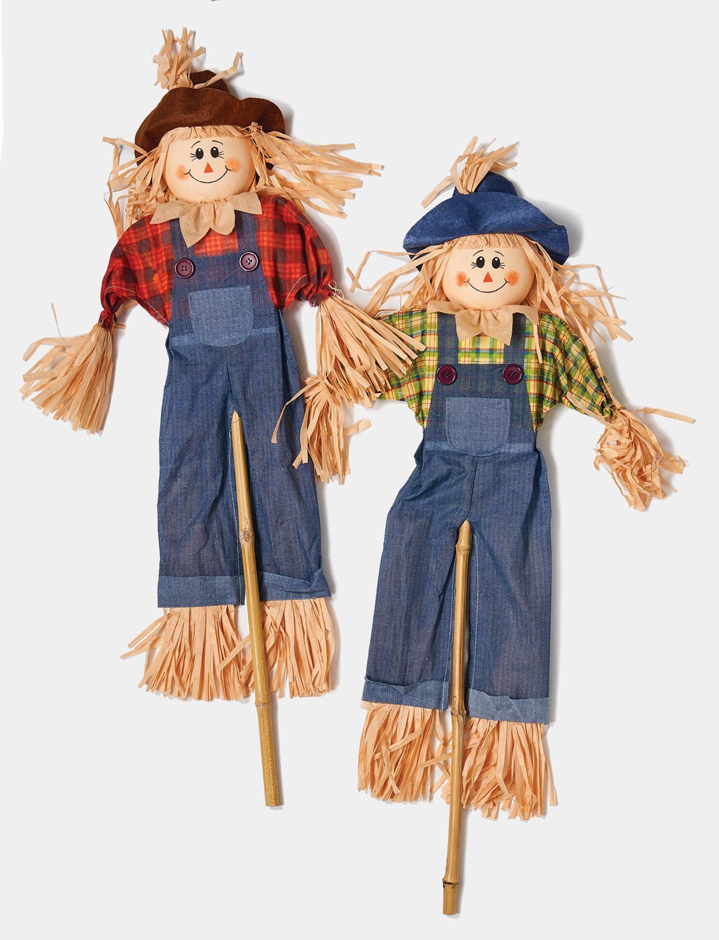 Worth Imports 4-ft Happy Harvest Yard Decoration Scarecrow (2-Pack)