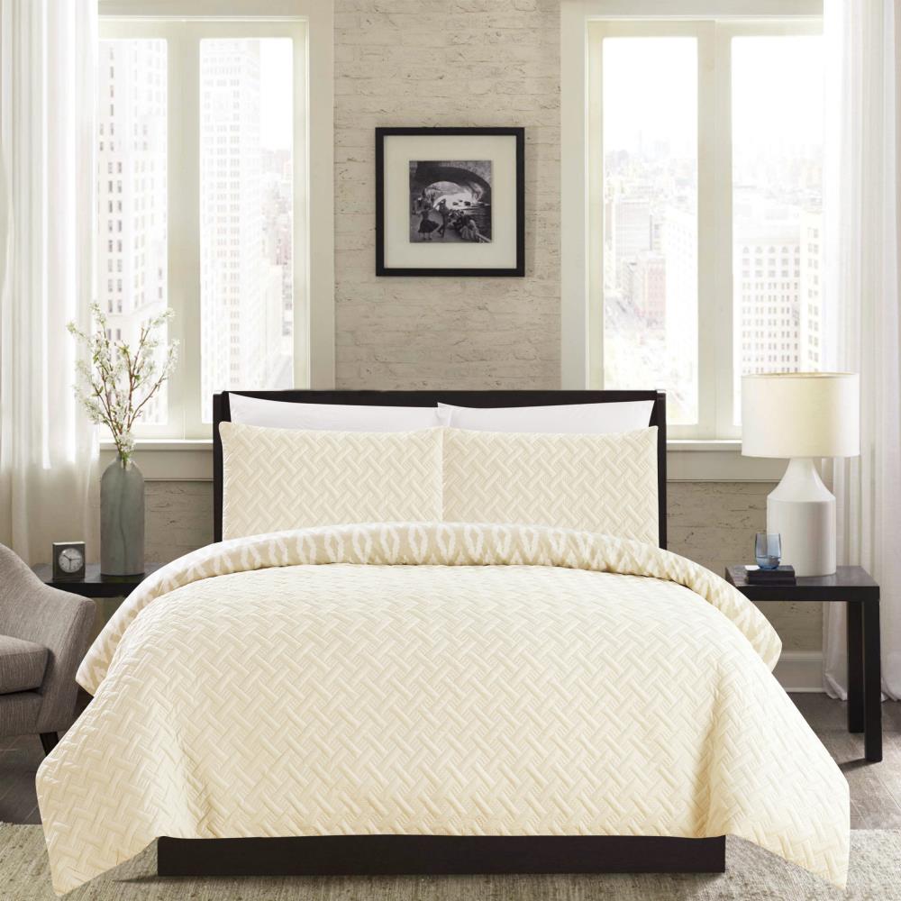 Chic Home Design Ora 3-Piece Beige King Comforter Set in the Bedding ...